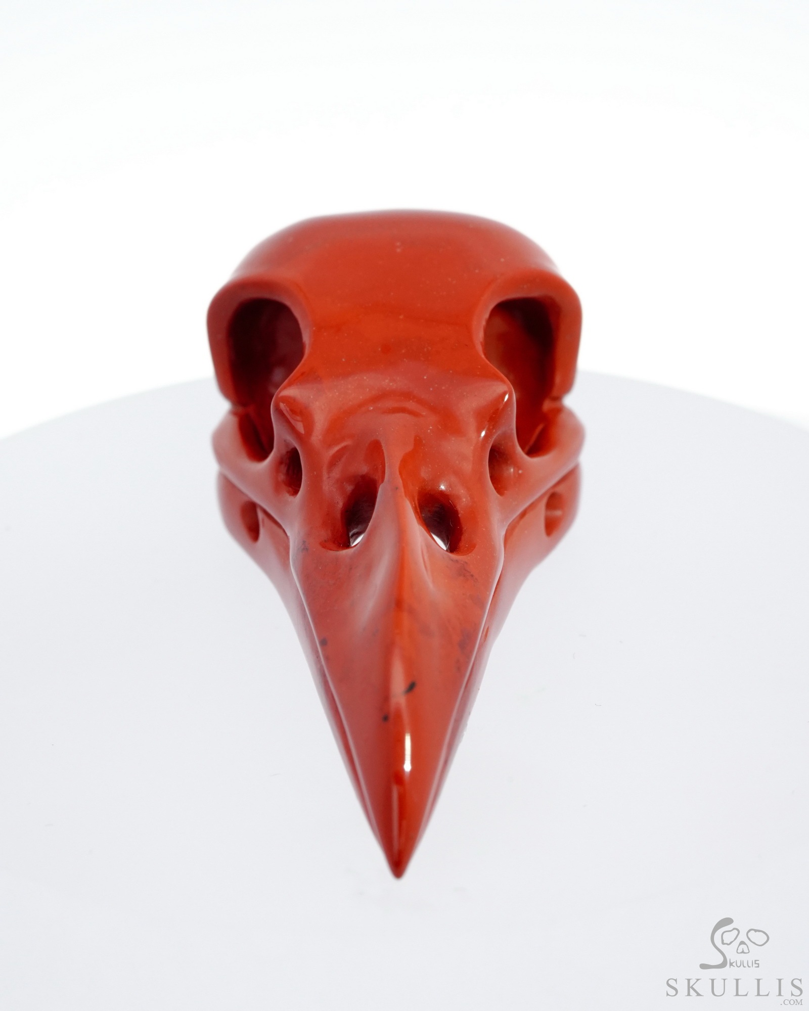 Necklace of 2.4" Red Jasper Hand Carved Crystal Skull Pendant, Skull Jewelry Necklace of 2.4" Red Jasper Hand Carved Crystal Skull Pendant, Skull Jewelry