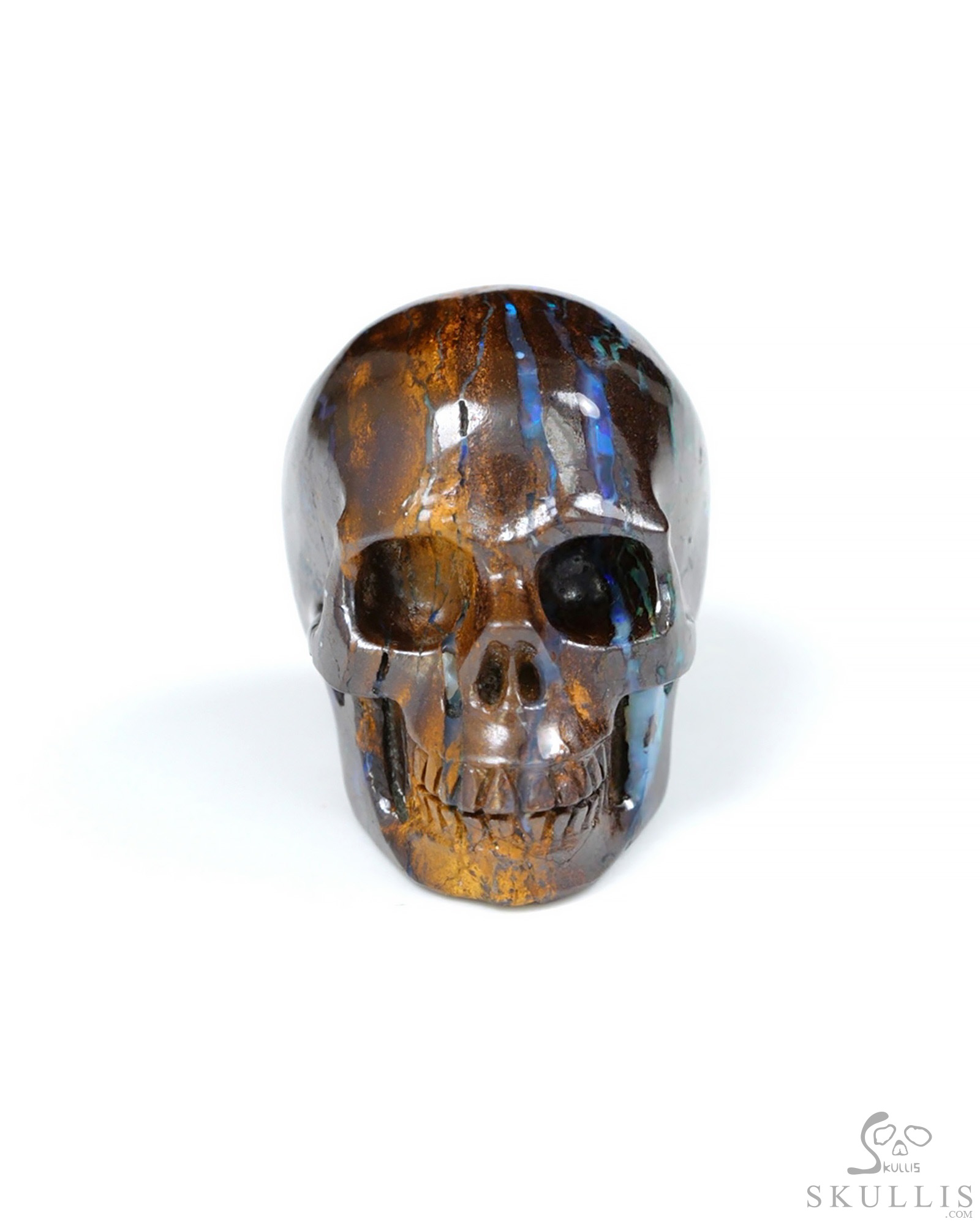 1.1" Matrix Opal Hand Carved Crystal Skull, Realistic, Crystal Healing 1.1" Matrix Opal Hand Carved Crystal Skull, Realistic, Crystal Healing
