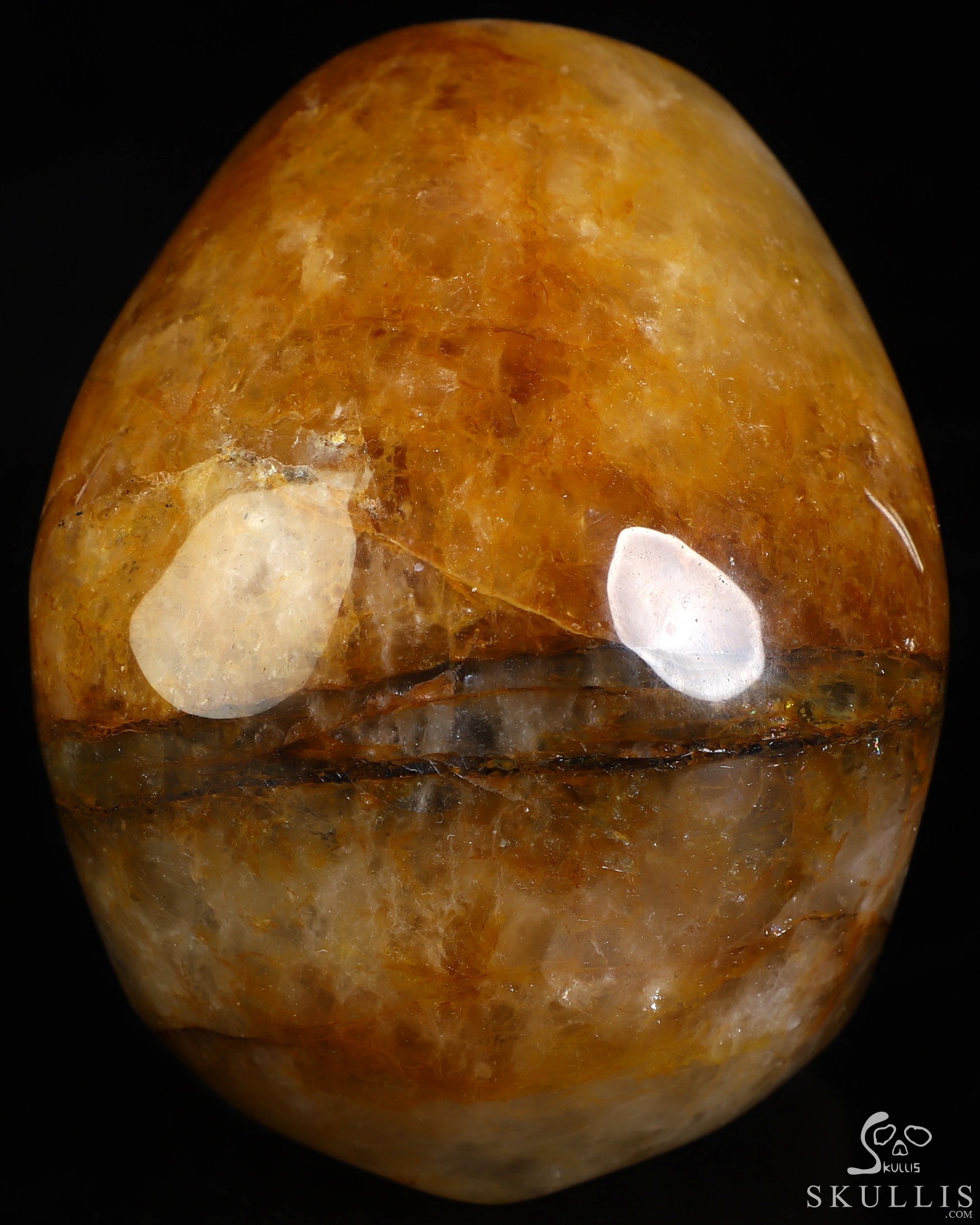 5.0" Golden Healer Quartz Hand Carved Crystal Skull, Super Realistic, Crystal Healing 5.0" Golden Healer Quartz Hand Carved Crystal Skull, Super Realistic, Crystal Healing