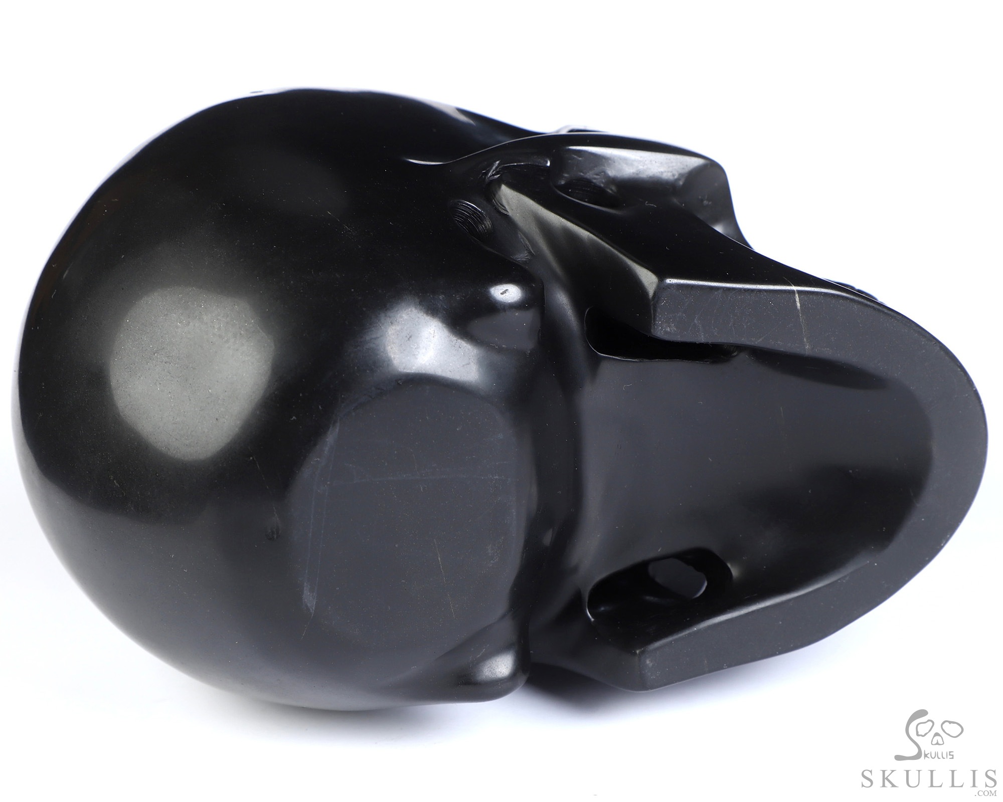 5.0" Shungite Hand Carved Crystal Skull, Realistic, Crystal Healing 5.0" Shungite Hand Carved Crystal Skull, Realistic, Crystal Healing