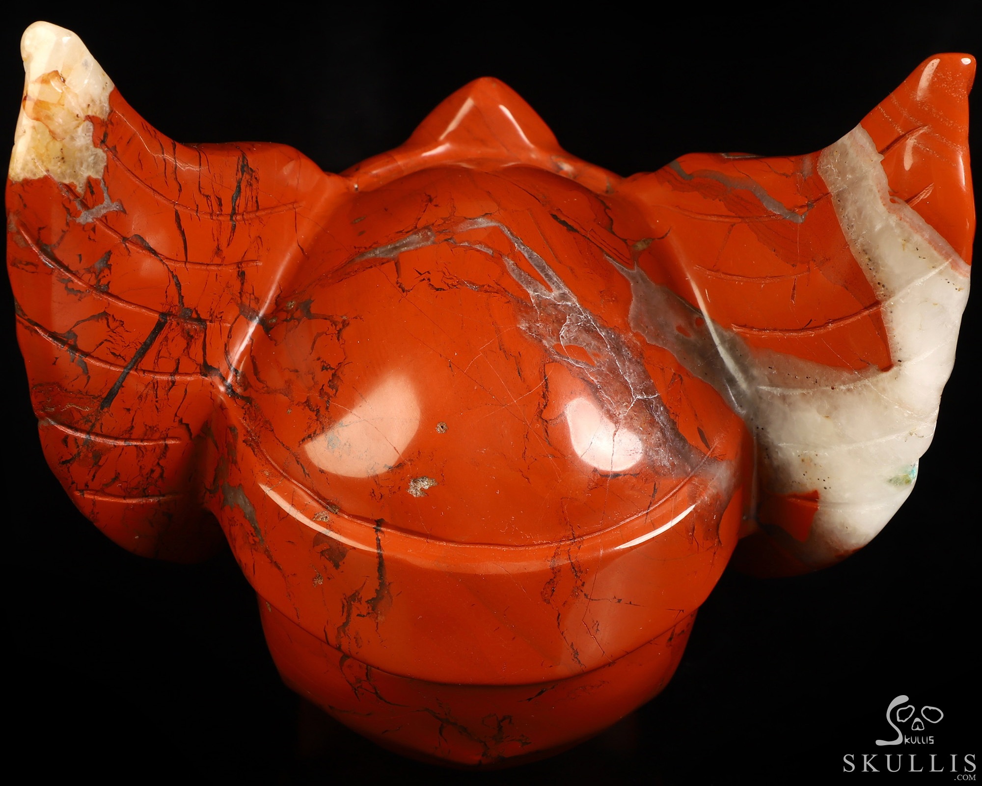 5.8" Red Jasper Hand Carved Guardian Crystal Skull Sculpture, Crystal Healing 5.8" Red Jasper Hand Carved Guardian Crystal Skull Sculpture, Crystal Healing