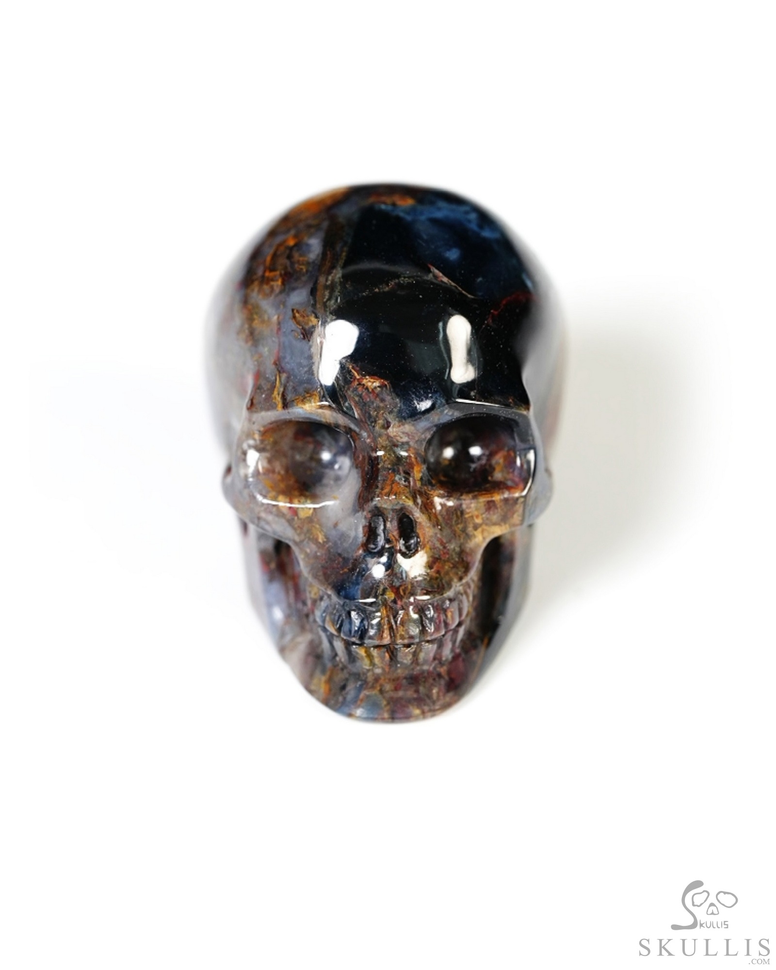 0.9" Pietersite Hand Carved Crystal Skull, Realistic, Crystal Healing 0.9" Pietersite Hand Carved Crystal Skull, Realistic, Crystal Healing