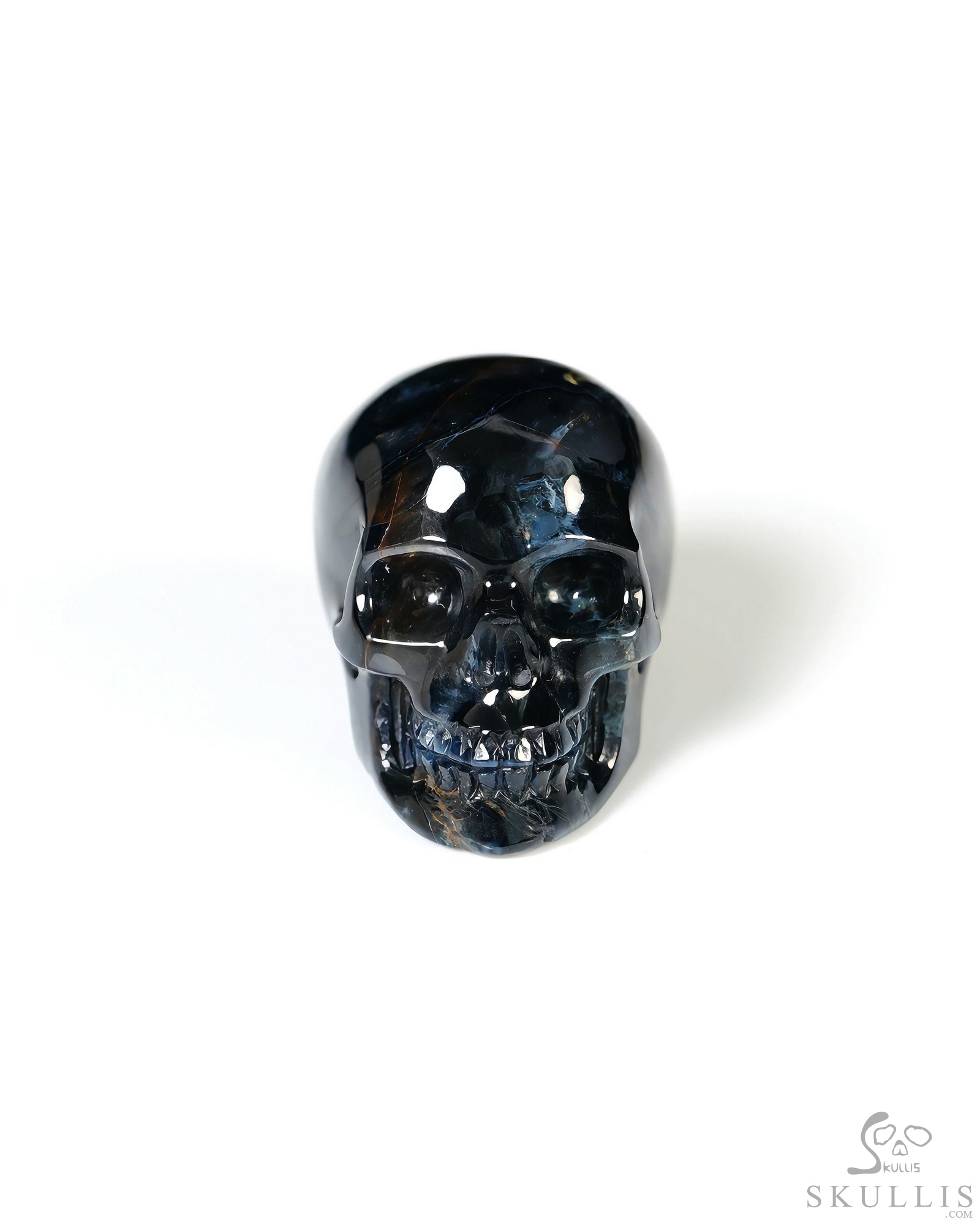 0.8" Pietersite Hand Carved Crystal Skull, Realistic, Crystal Healing 0.8" Pietersite Hand Carved Crystal Skull, Realistic, Crystal Healing