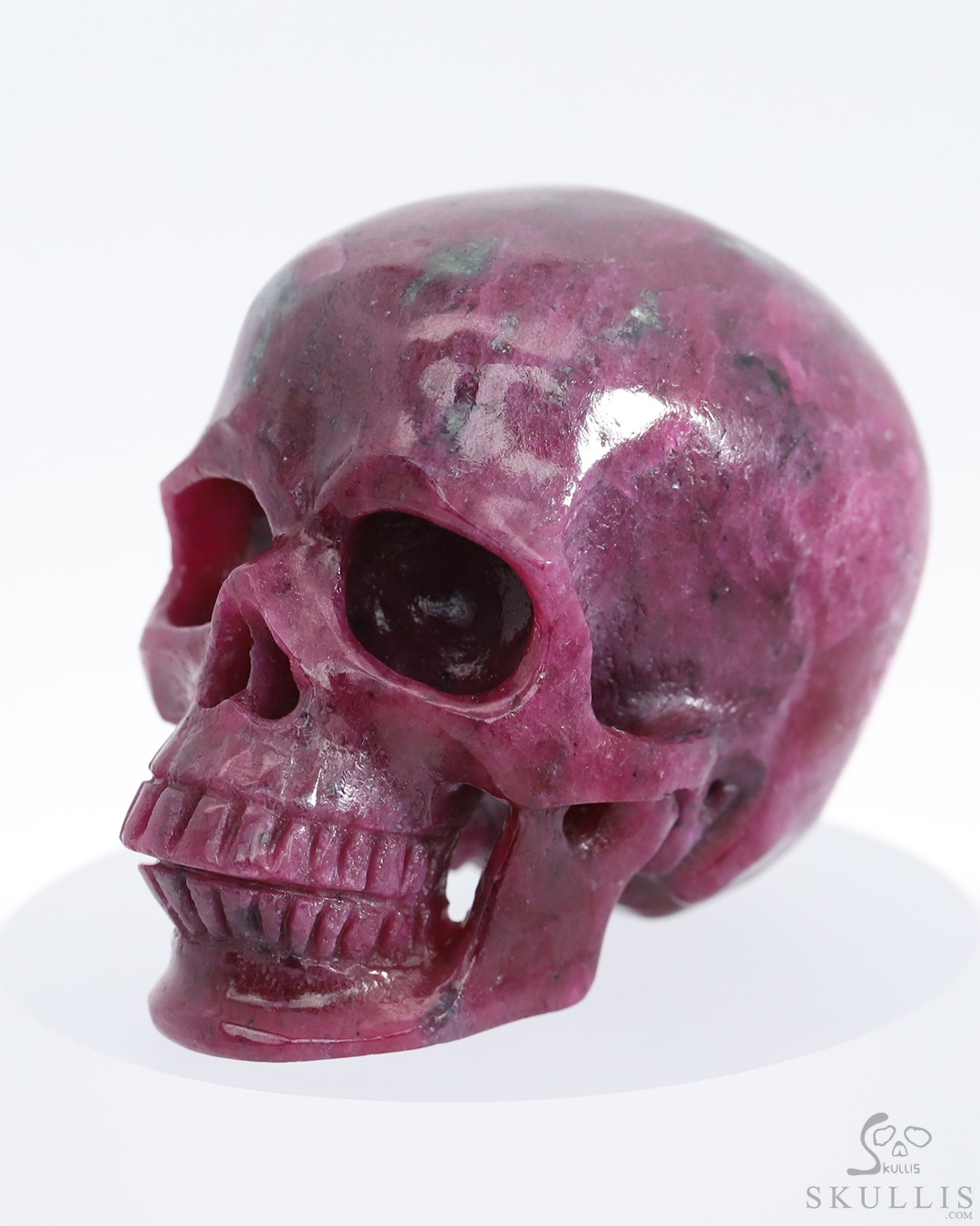 2.3" Ruby Hand Carved Crystal Skull, Super Realistic, Crystal Healing 2.3" Ruby Hand Carved Crystal Skull, Super Realistic, Crystal Healing