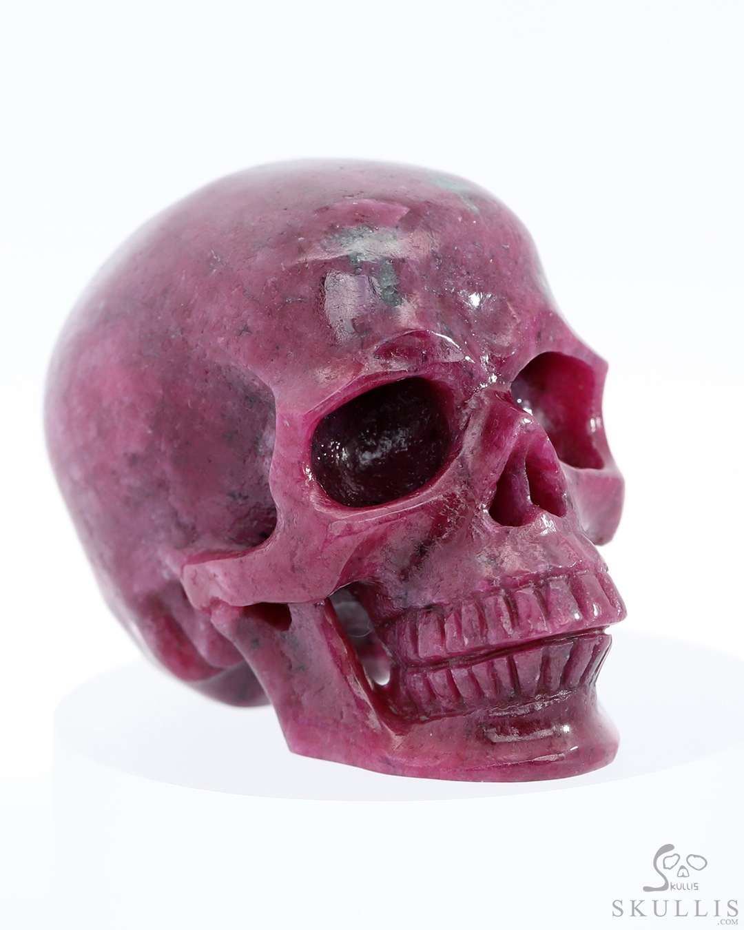 2.3" Ruby Hand Carved Crystal Skull, Super Realistic, Crystal Healing 2.3" Ruby Hand Carved Crystal Skull, Super Realistic, Crystal Healing