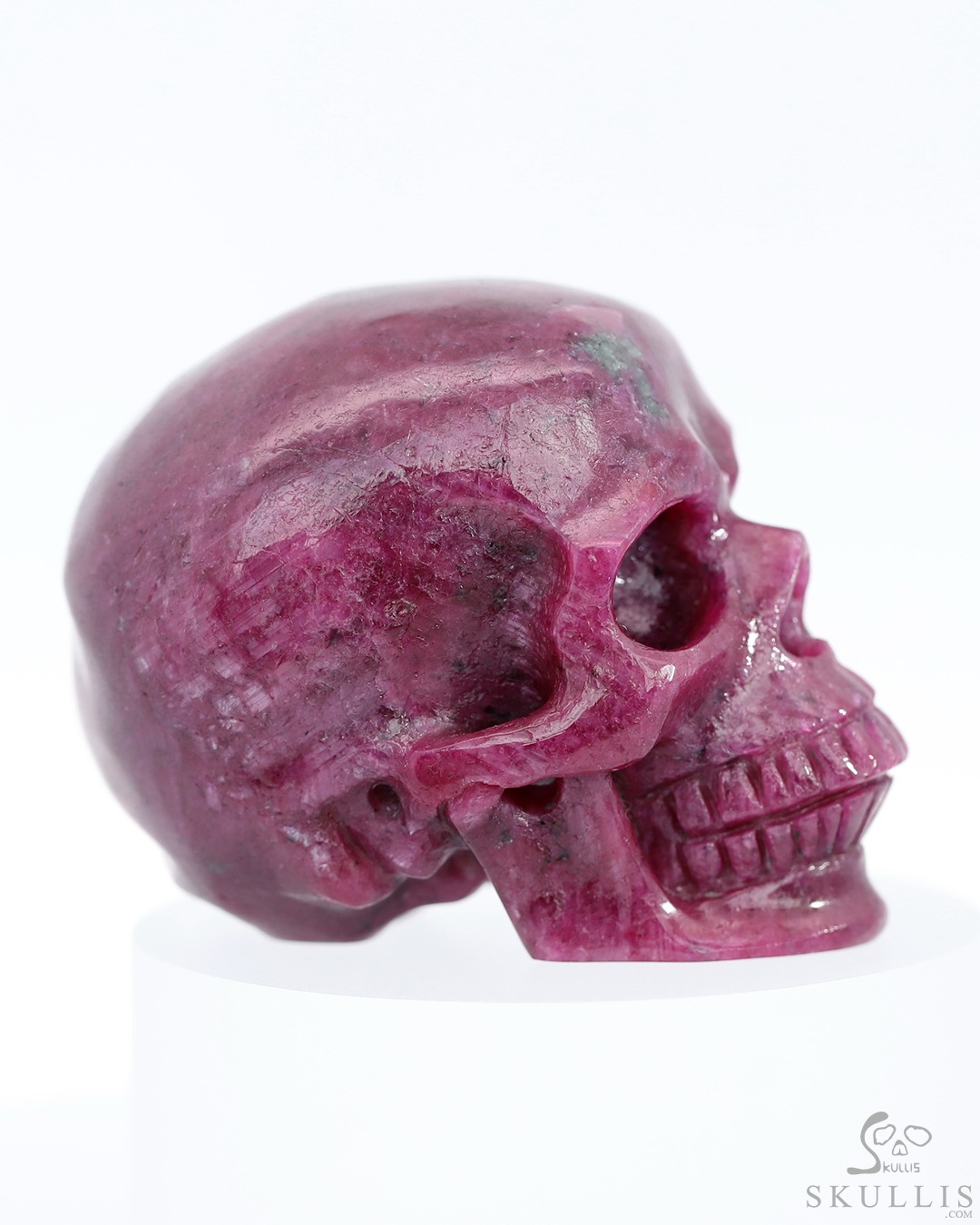 2.3" Ruby Hand Carved Crystal Skull, Super Realistic, Crystal Healing 2.3" Ruby Hand Carved Crystal Skull, Super Realistic, Crystal Healing