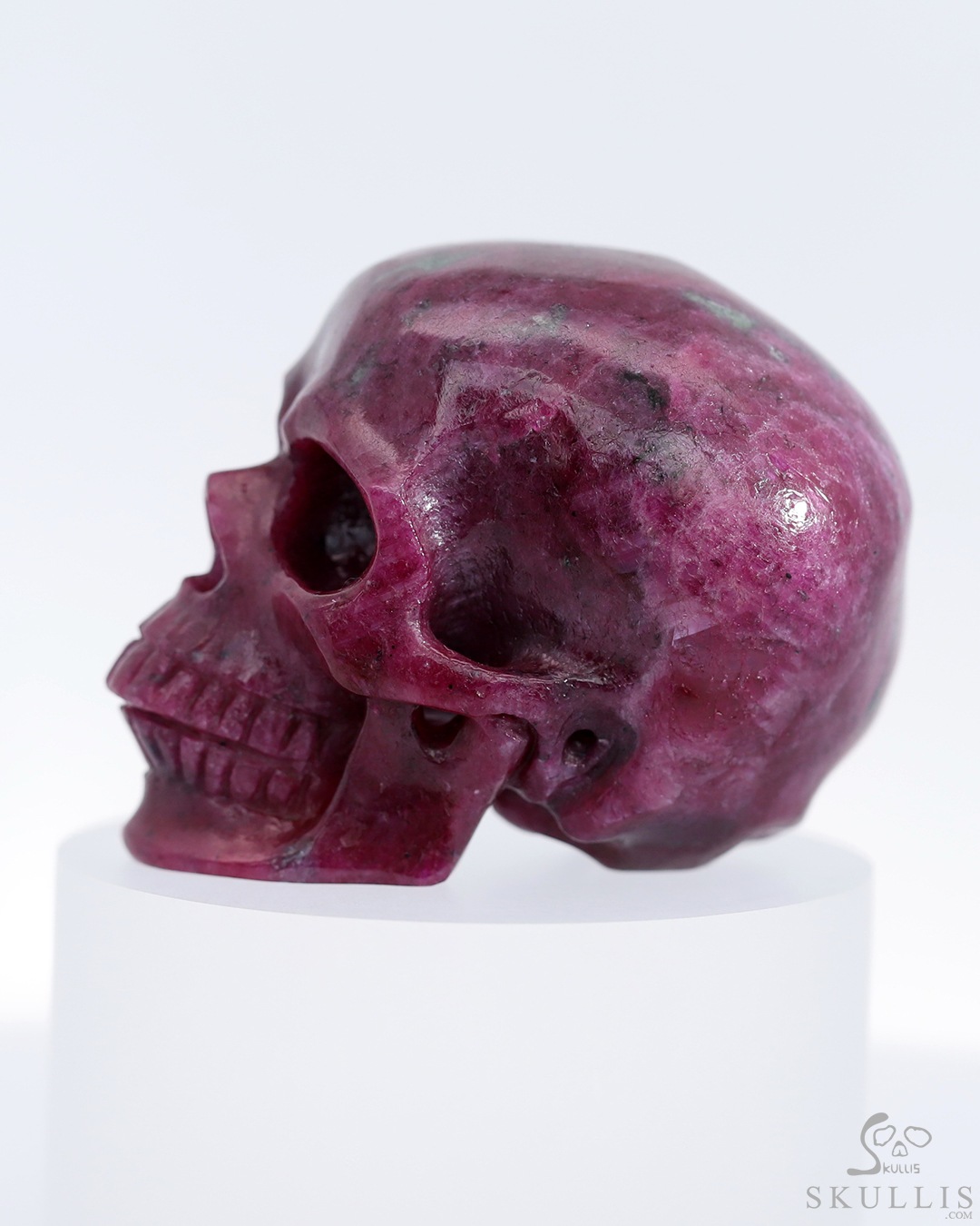 2.3" Ruby Hand Carved Crystal Skull, Super Realistic, Crystal Healing 2.3" Ruby Hand Carved Crystal Skull, Super Realistic, Crystal Healing