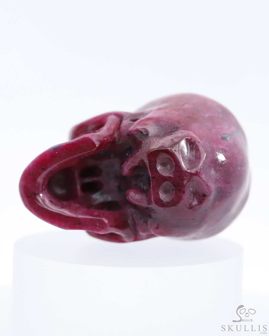 2.3" Ruby Hand Carved Crystal Skull, Super Realistic, Crystal Healing 2.3" Ruby Hand Carved Crystal Skull, Super Realistic, Crystal Healing
