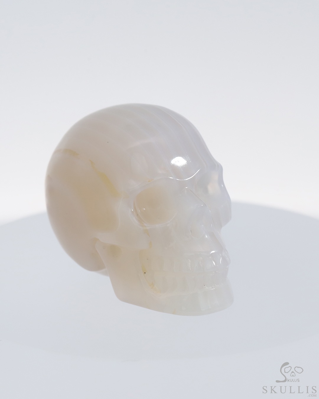 1.2" Agate Hand Carved Crystal Skull, Realistic, Crystal Healing 1.2" Agate Hand Carved Crystal Skull, Realistic, Crystal Healing