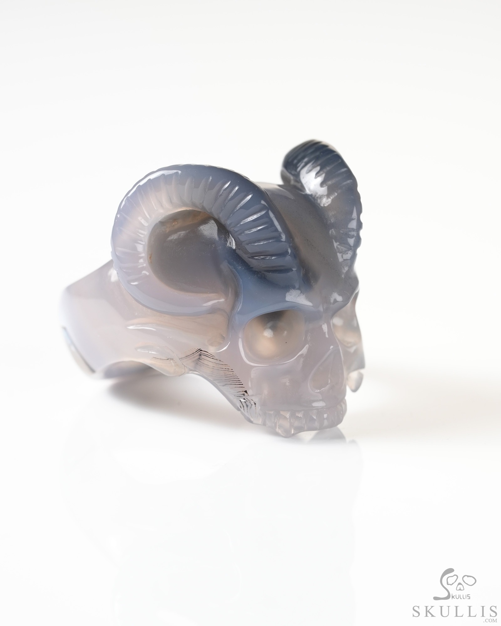 US Size 12# Agate Hand Carved Crystal Skull Ring, Skull Jewelry US Size 12# Agate Hand Carved Crystal Skull Ring, Skull Jewelry