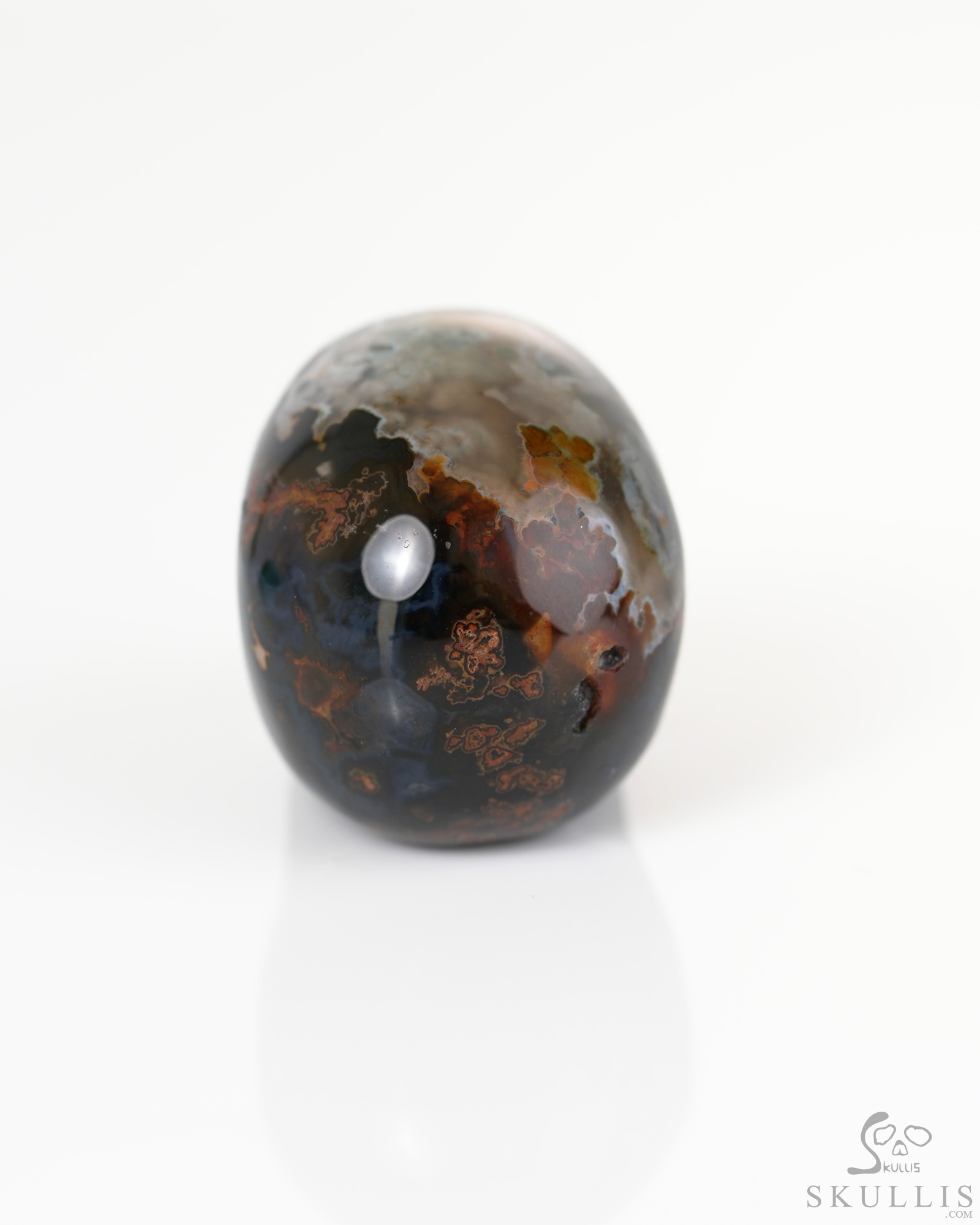 1.3" Green Moss Agate Hand Carved Crystal Skull, Realistic, Crystal Healing 1.3" Green Moss Agate Hand Carved Crystal Skull, Realistic, Crystal Healing