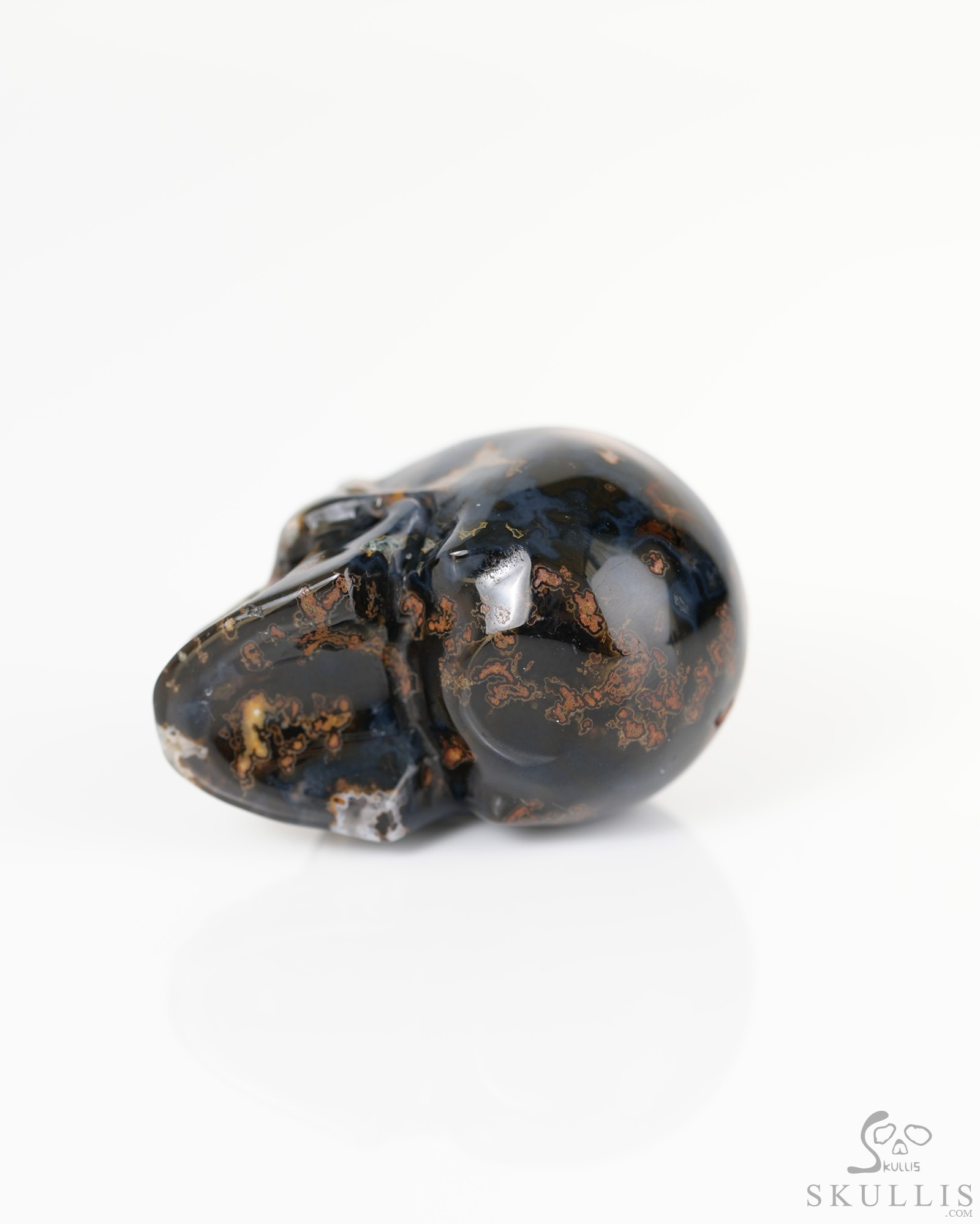 1.3" Green Moss Agate Hand Carved Crystal Skull, Realistic, Crystal Healing 1.3" Green Moss Agate Hand Carved Crystal Skull, Realistic, Crystal Healing