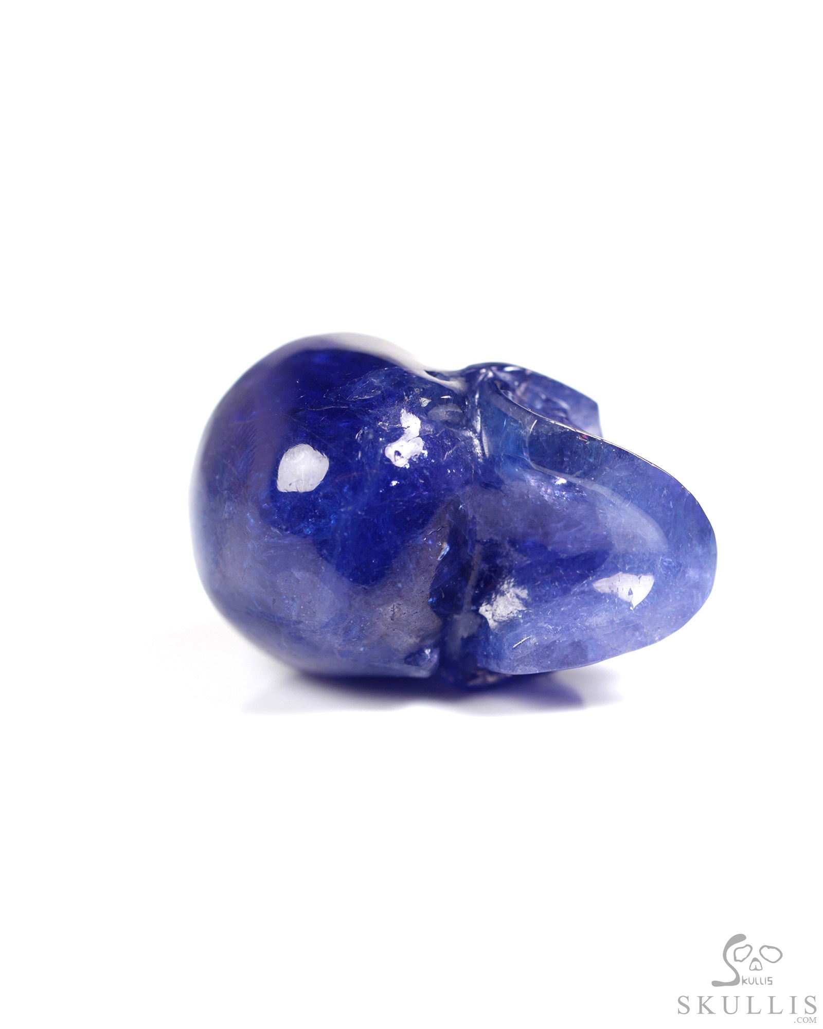 Gemstone 1.3" Tanzanite Hand Carved Crystal Skull, Realistic, Crystal Healing Gemstone 1.3" Tanzanite Hand Carved Crystal Skull, Realistic, Crystal Healing