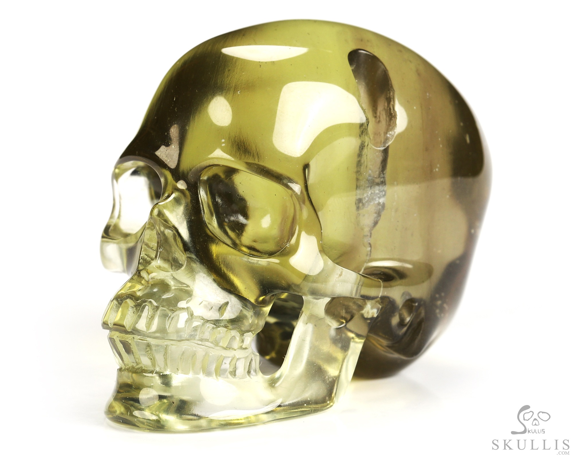 Gemstone 1.9" Citrine Hand Carved Crystal Skull, Super Realistic, Crystal Healing Gemstone 1.9" Citrine Hand Carved Crystal Skull, Super Realistic, Crystal Healing