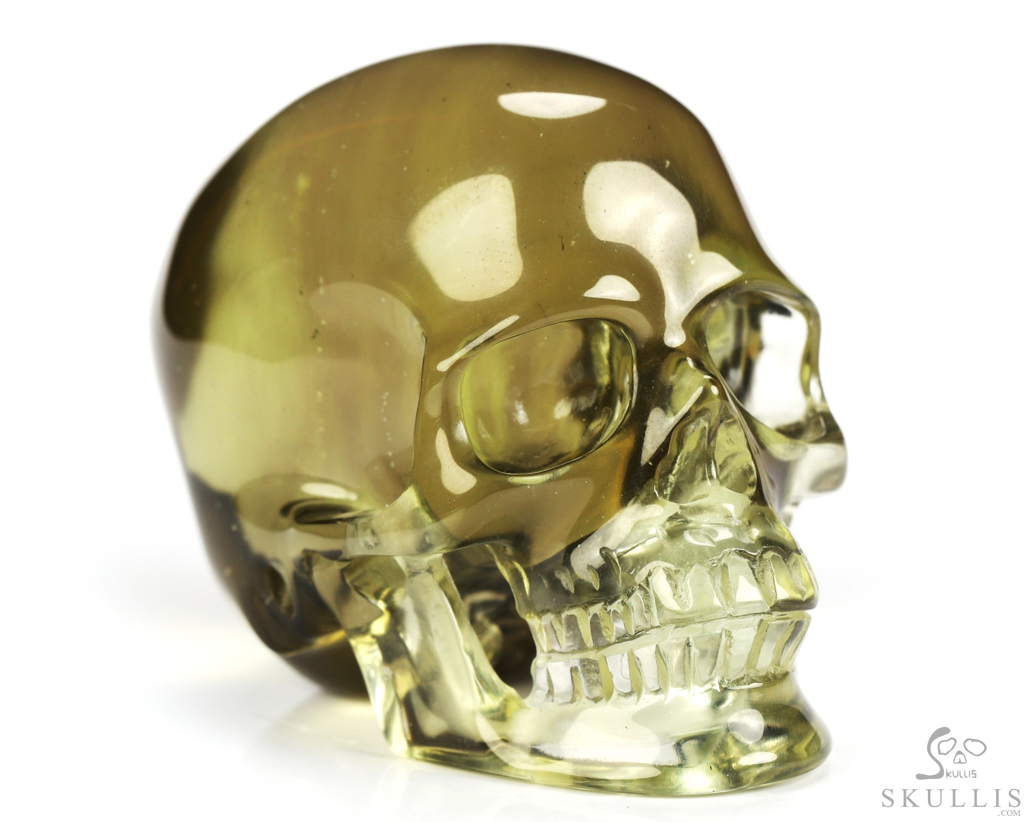 Gemstone 1.9" Citrine Hand Carved Crystal Skull, Super Realistic, Crystal Healing Gemstone 1.9" Citrine Hand Carved Crystal Skull, Super Realistic, Crystal Healing