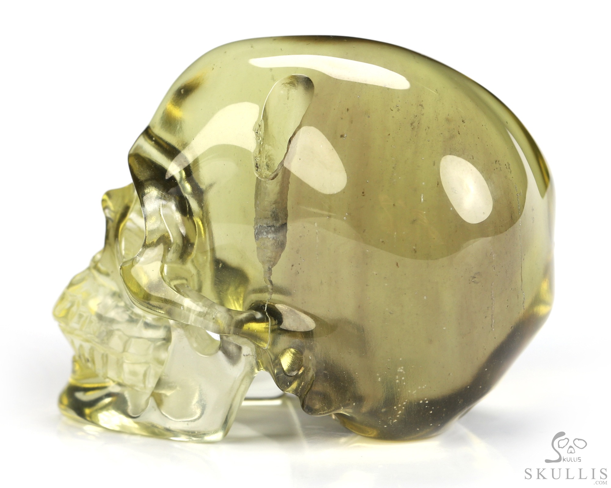 Gemstone 1.9" Citrine Hand Carved Crystal Skull, Super Realistic, Crystal Healing Gemstone 1.9" Citrine Hand Carved Crystal Skull, Super Realistic, Crystal Healing
