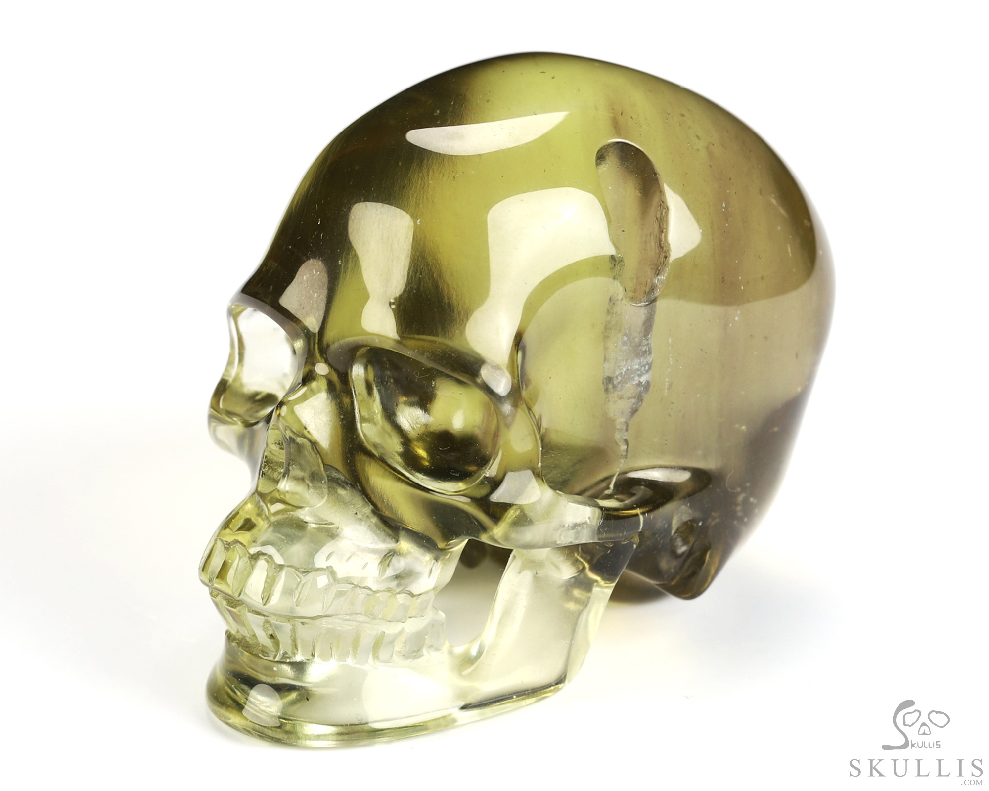Gemstone 1.9" Citrine Hand Carved Crystal Skull, Super Realistic, Crystal Healing Gemstone 1.9" Citrine Hand Carved Crystal Skull, Super Realistic, Crystal Healing
