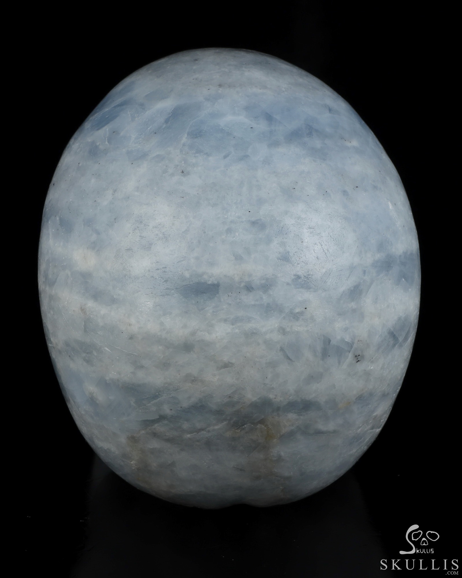 Lifesized 6.9" Blue Calcite Hand Carved Crystal Skull, Realistic, Crystal Healing Lifesized 6.9" Blue Calcite Hand Carved Crystal Skull, Realistic, Crystal Healing