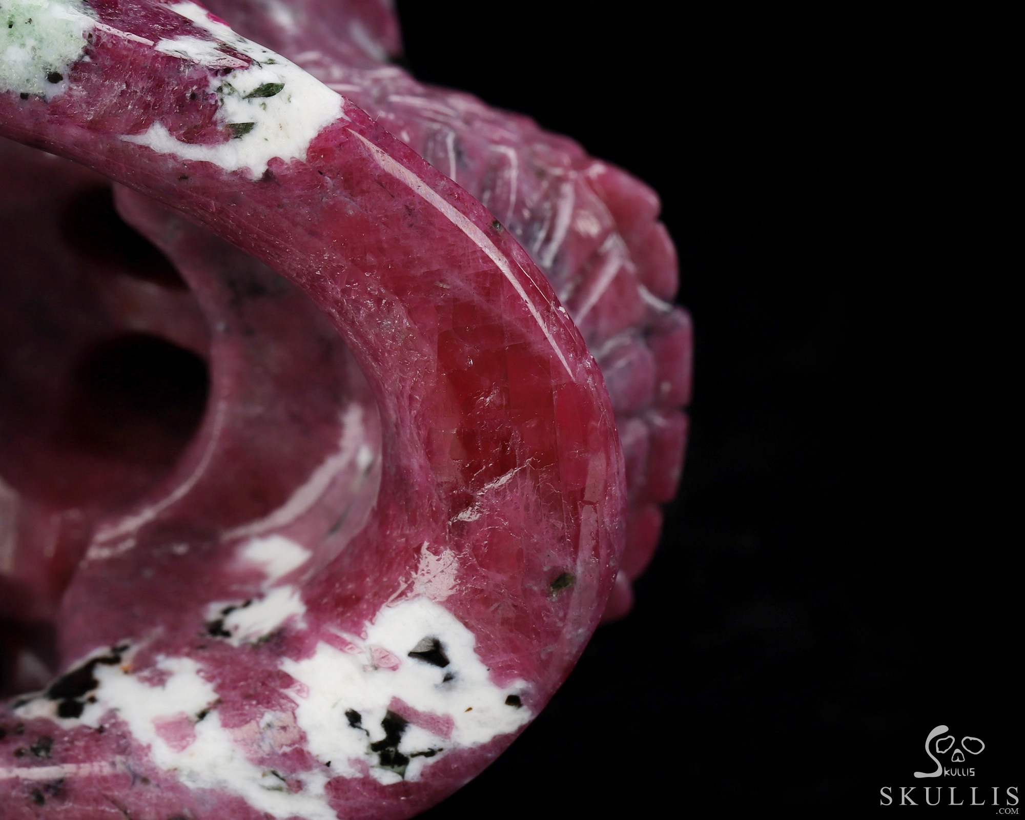 Gemstone 4.3" Ruby Hand Carved Crystal Skull, Super Realistic, Crystal Healing Gemstone 4.3" Ruby Hand Carved Crystal Skull, Super Realistic, Crystal Healing