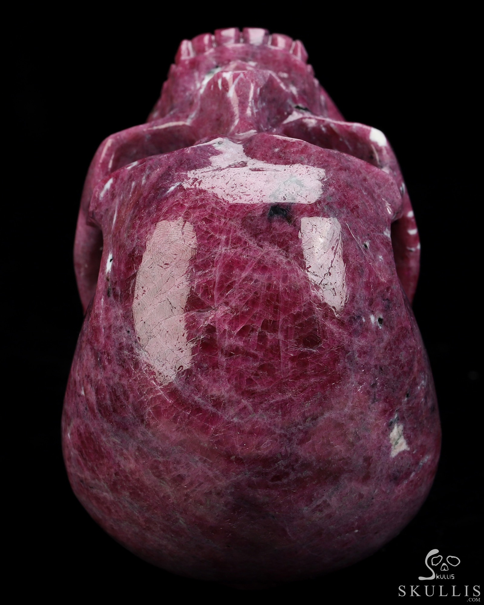 Gemstone 4.3" Ruby Hand Carved Crystal Skull, Super Realistic, Crystal Healing Gemstone 4.3" Ruby Hand Carved Crystal Skull, Super Realistic, Crystal Healing