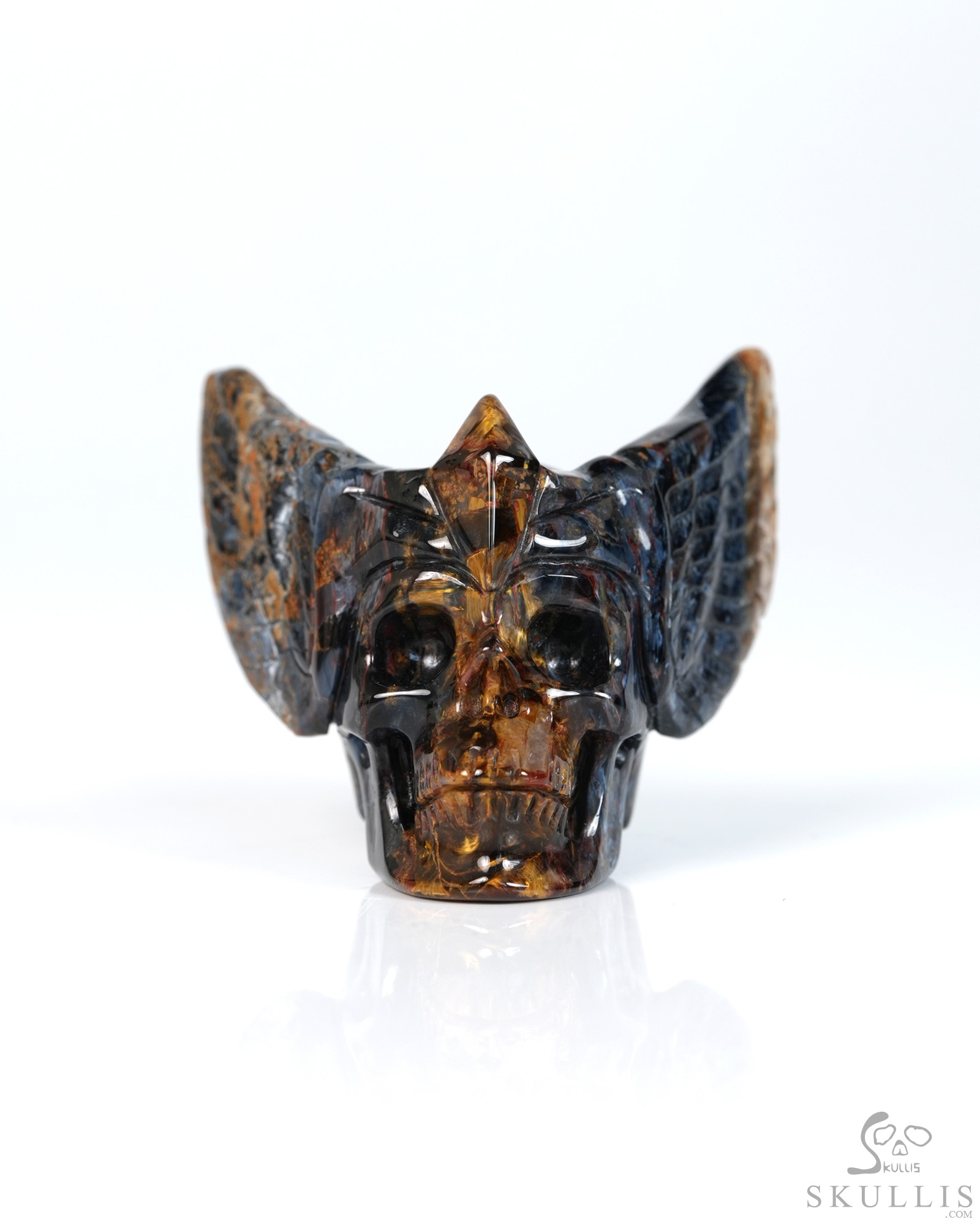 2.1" Pietersite Hand Carved Guardian Crystal Skull Sculpture, Crystal Healing 2.1" Pietersite Hand Carved Guardian Crystal Skull Sculpture, Crystal Healing