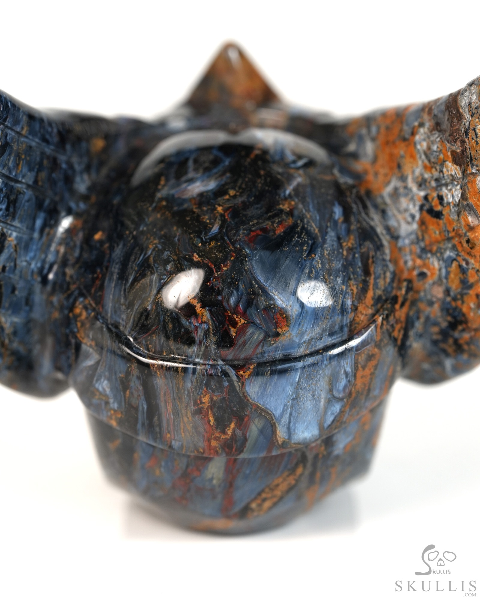 2.1" Pietersite Hand Carved Guardian Crystal Skull Sculpture, Crystal Healing 2.1" Pietersite Hand Carved Guardian Crystal Skull Sculpture, Crystal Healing