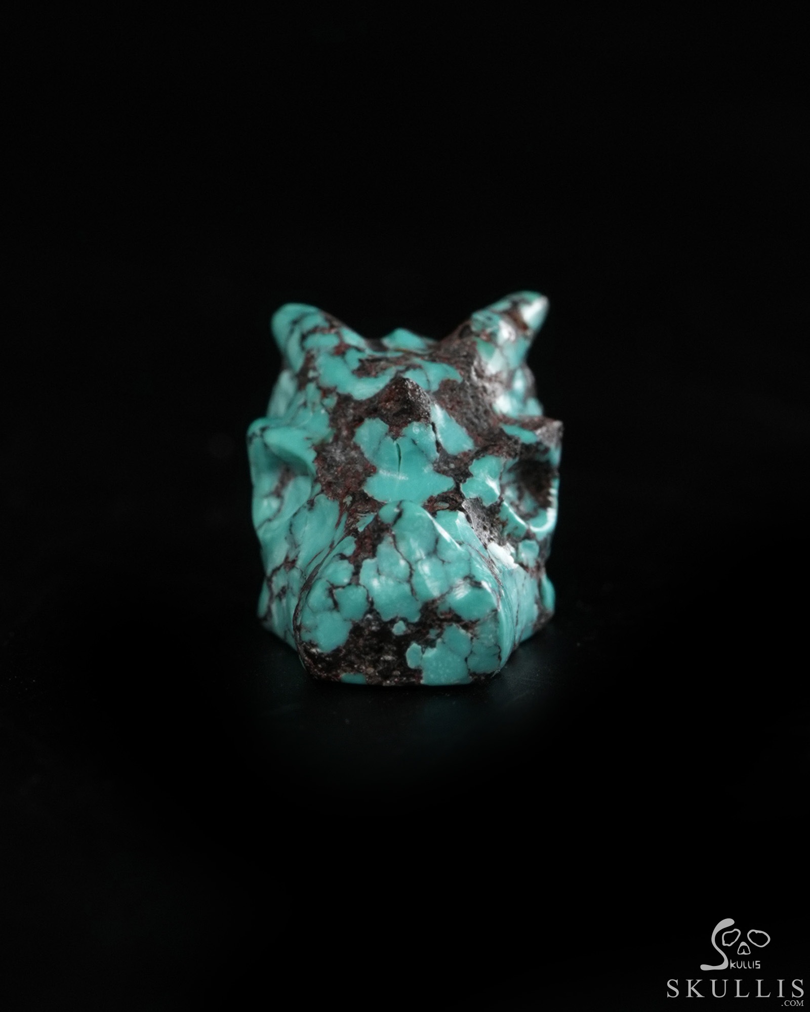 Gemstone 0.6" Turquoise Hand Carved Crystal Dragon Skull Sculpture, Crystal Healing Gemstone 0.6" Turquoise Hand Carved Crystal Dragon Skull Sculpture, Crystal Healing