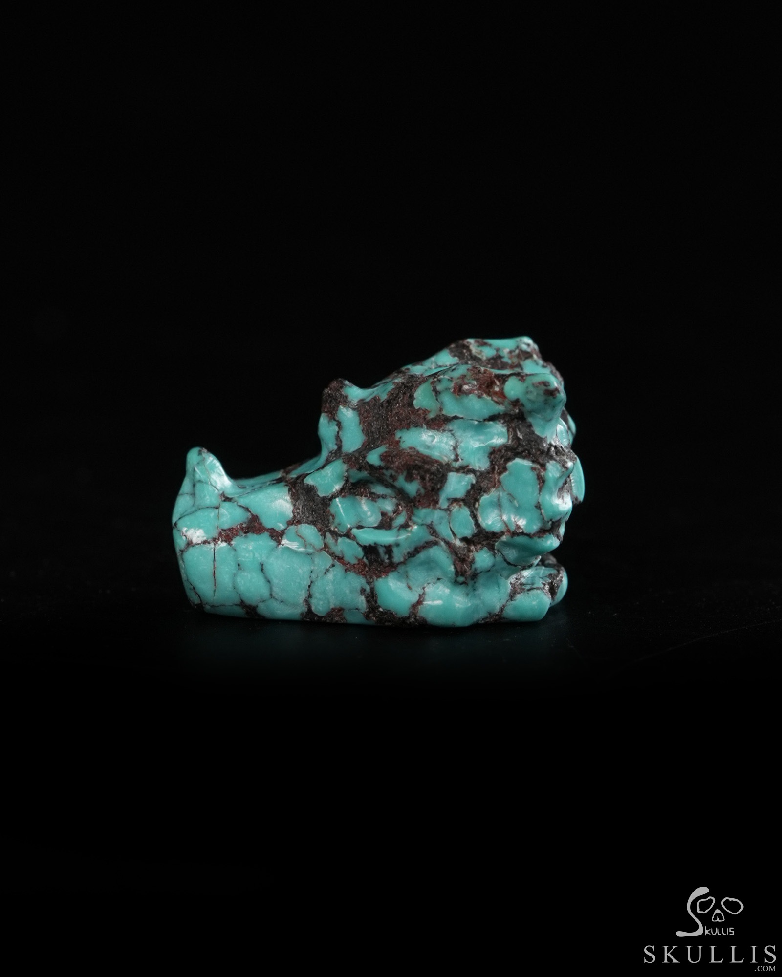 Gemstone 0.6" Turquoise Hand Carved Crystal Dragon Skull Sculpture, Crystal Healing Gemstone 0.6" Turquoise Hand Carved Crystal Dragon Skull Sculpture, Crystal Healing