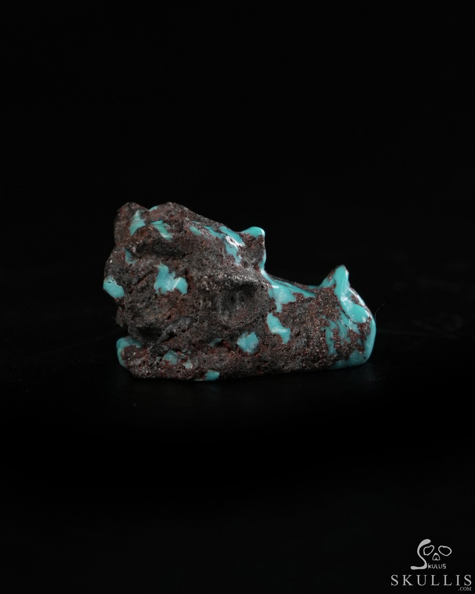 Gemstone 0.6" Turquoise Hand Carved Crystal Dragon Skull Sculpture, Crystal Healing Gemstone 0.6" Turquoise Hand Carved Crystal Dragon Skull Sculpture, Crystal Healing