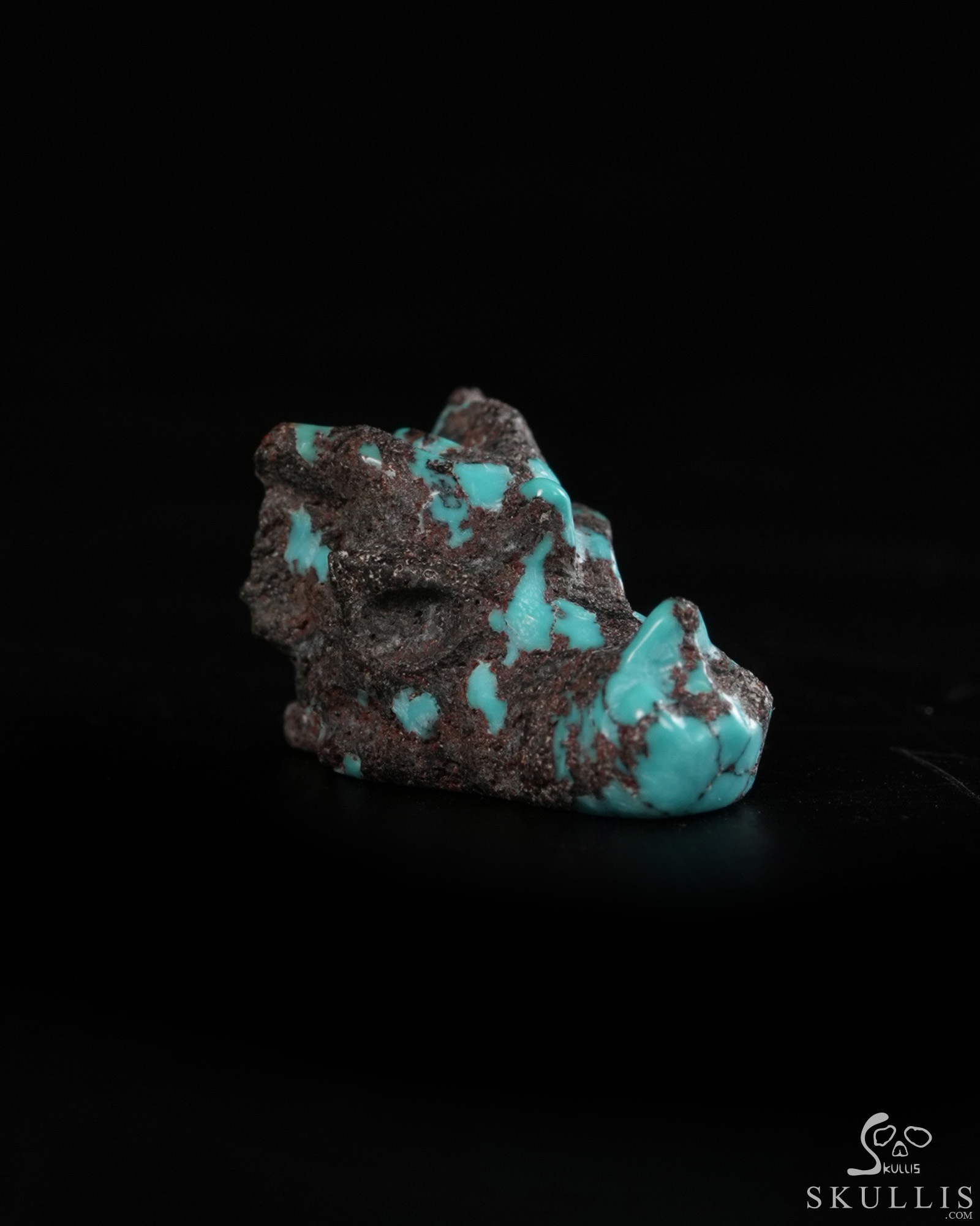 Gemstone 0.6" Turquoise Hand Carved Crystal Dragon Skull Sculpture, Crystal Healing Gemstone 0.6" Turquoise Hand Carved Crystal Dragon Skull Sculpture, Crystal Healing