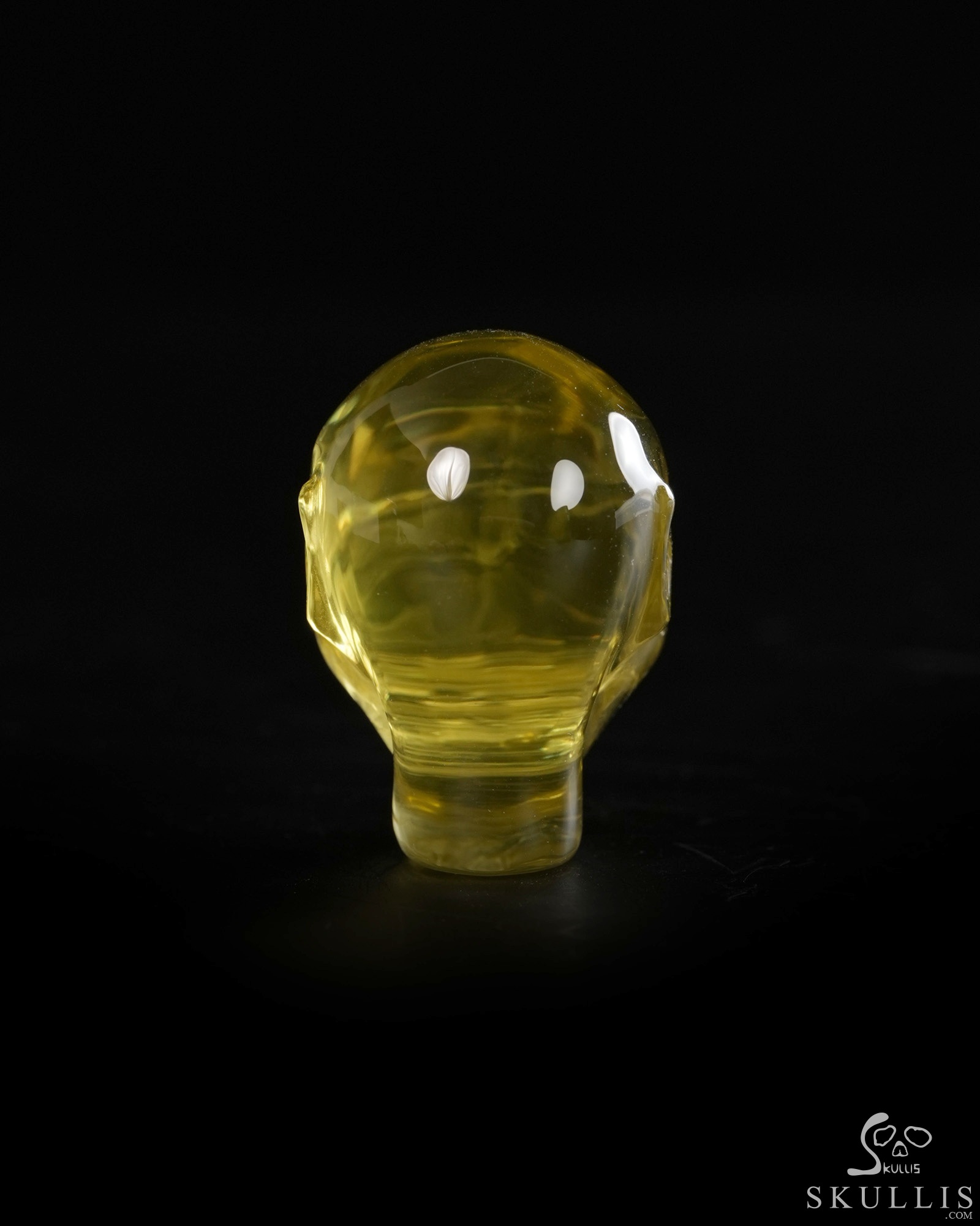 Gemstone 1.2" Citrine Hand Carved Fairy Elf Alien Crystal Skull Companion Sculpture, Crystal Healing Gemstone 1.2" Citrine Hand Carved Fairy Elf Alien Crystal Skull Companion Sculpture, Crystal Healing