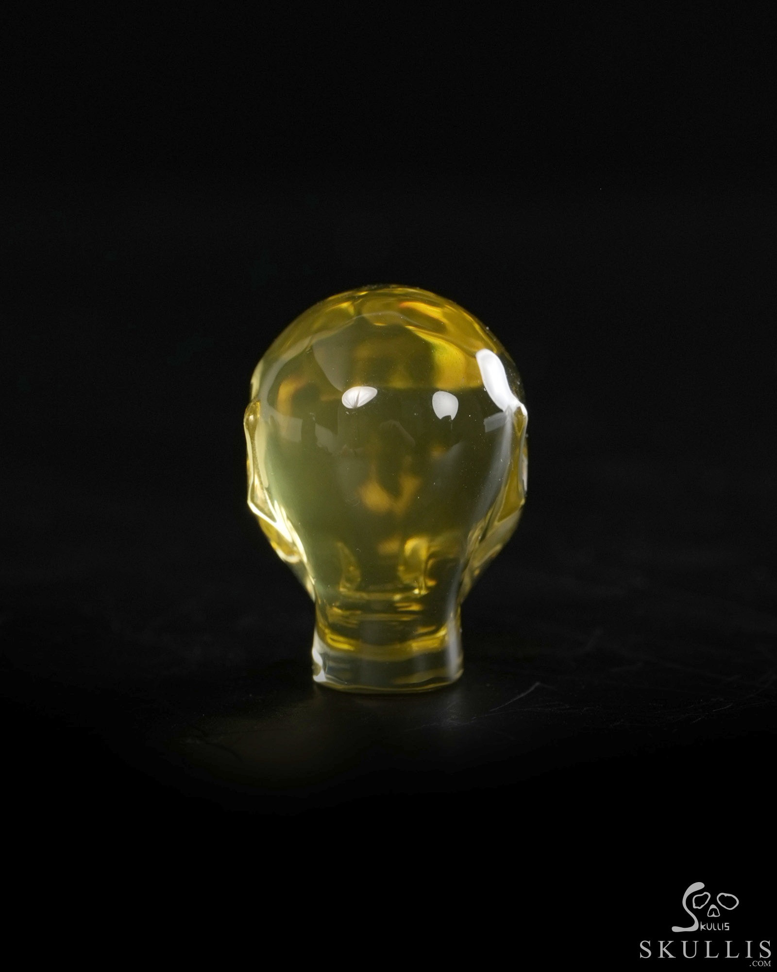 Gemstone 1.0" Citrine Hand Carved Fairy Elf Alien Crystal Skull Companion Sculpture, Crystal Healing Gemstone 1.0" Citrine Hand Carved Fairy Elf Alien Crystal Skull Companion Sculpture, Crystal Healing