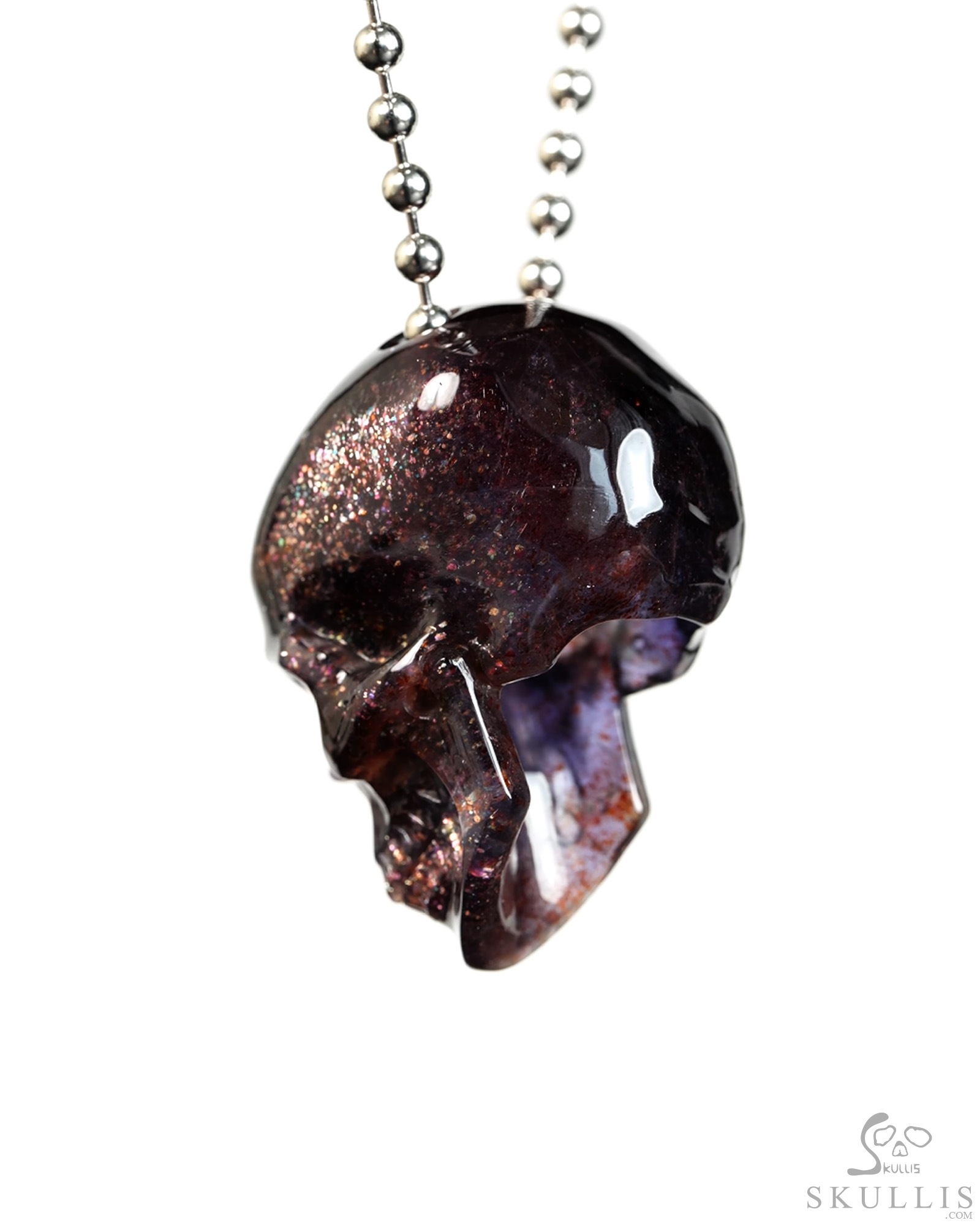 July 14, 2026 ACSAD (A Crystal Skull a Day) - The Breathing Nebula - Necklace of 1.4" Gemstone Iolite Hand Carved Hollowed Crystal Skull Pendant, Skull Jewelry July 14, 2026 ACSAD (A Crystal Skull a Day) - The Breathing Nebula - Necklace of 1.4" Gemstone Iolite Hand Carved Hollowed Crystal Skull Pendant, Skull Jewelry