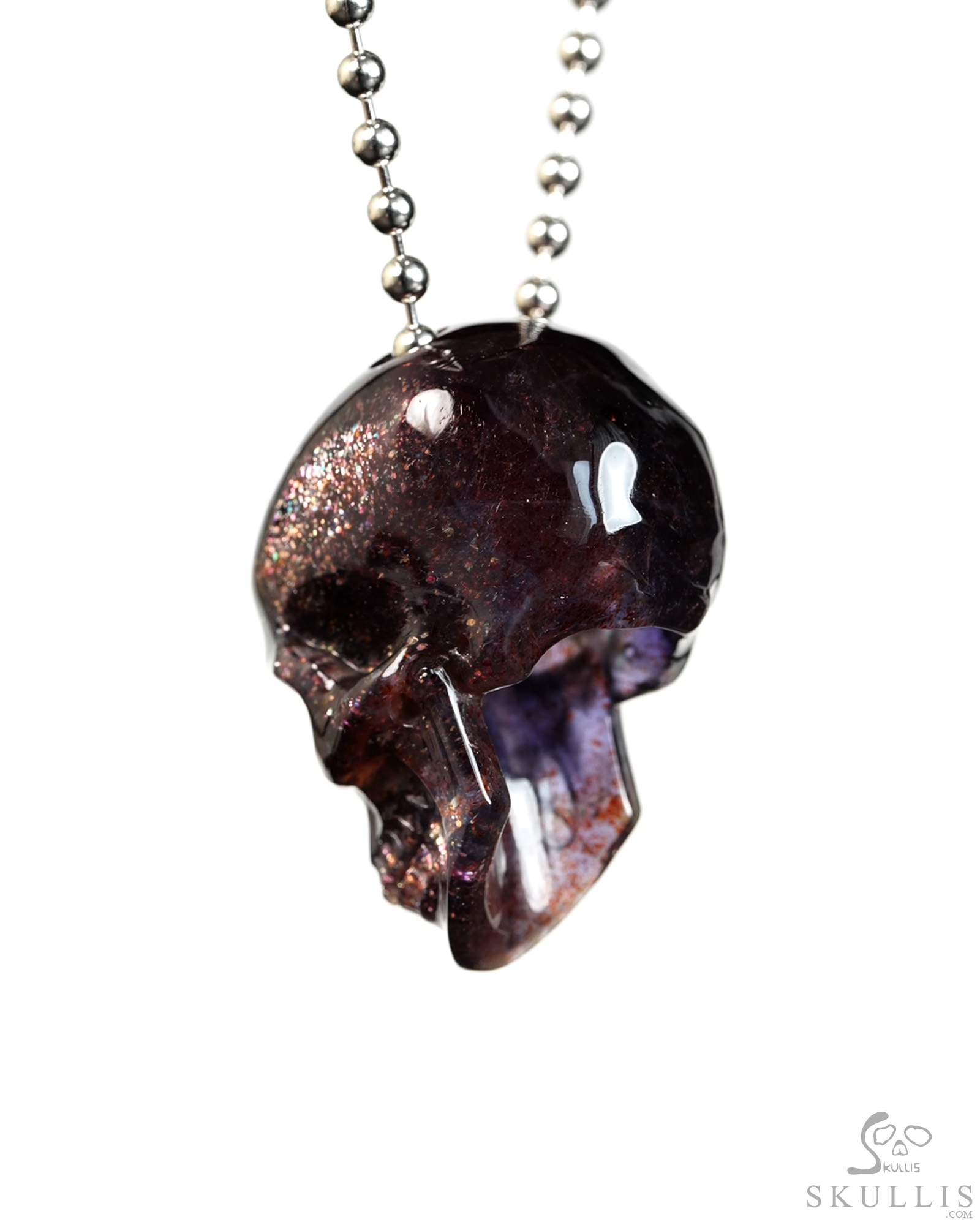 July 14, 2026 ACSAD (A Crystal Skull a Day) - The Breathing Nebula - Necklace of 1.4" Gemstone Iolite Hand Carved Hollowed Crystal Skull Pendant, Skull Jewelry July 14, 2026 ACSAD (A Crystal Skull a Day) - The Breathing Nebula - Necklace of 1.4" Gemstone Iolite Hand Carved Hollowed Crystal Skull Pendant, Skull Jewelry