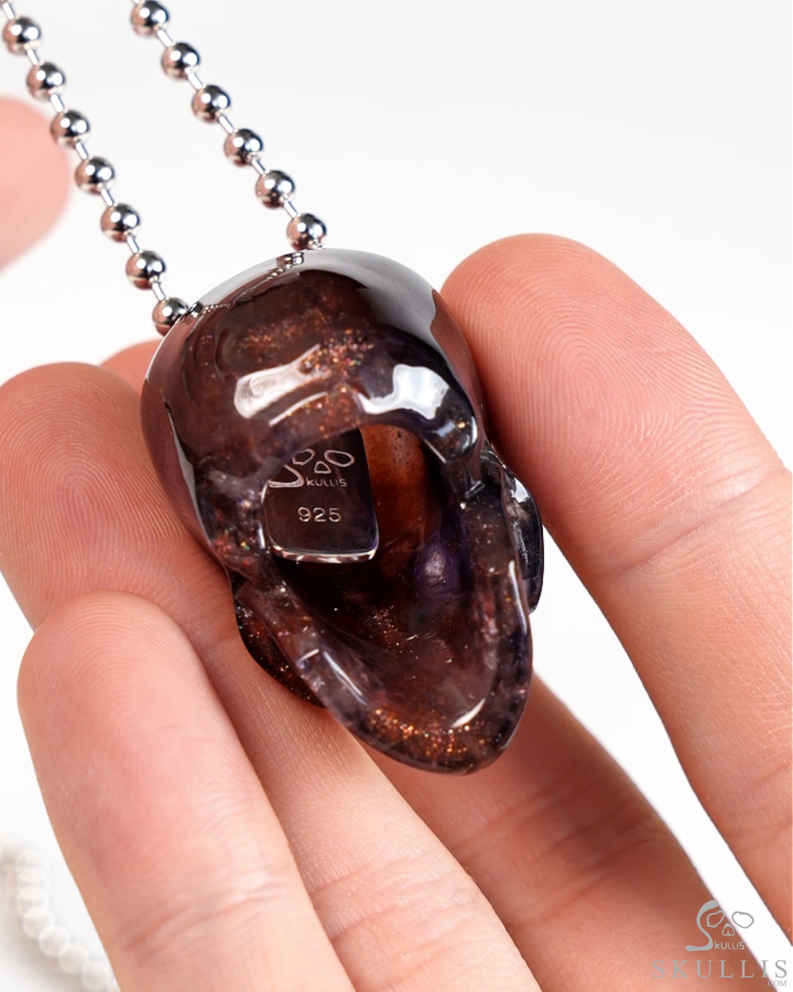 July 14, 2026 ACSAD (A Crystal Skull a Day) - The Breathing Nebula - Necklace of 1.4" Gemstone Iolite Hand Carved Hollowed Crystal Skull Pendant, Skull Jewelry July 14, 2026 ACSAD (A Crystal Skull a Day) - The Breathing Nebula - Necklace of 1.4" Gemstone Iolite Hand Carved Hollowed Crystal Skull Pendant, Skull Jewelry
