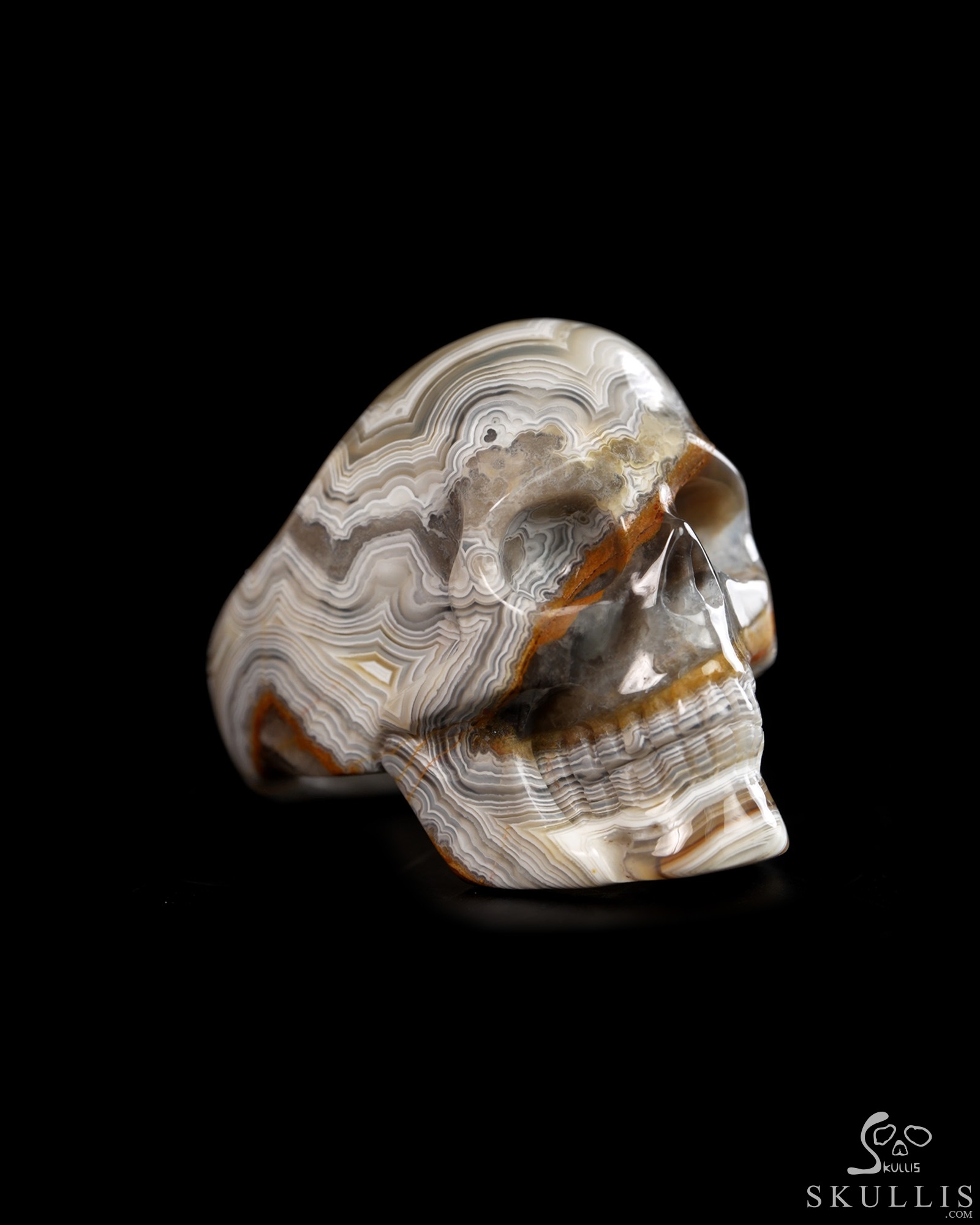 The Poetic Dreamer - US size 9 Red Crazy Lace Agate Hand Carved Skull Ring, Crystal Healing Skull Jewelry, for Women & Men The Poetic Dreamer - US size 9 Red Crazy Lace Agate Hand Carved Skull Ring, Crystal Healing Skull Jewelry, for Women & Men