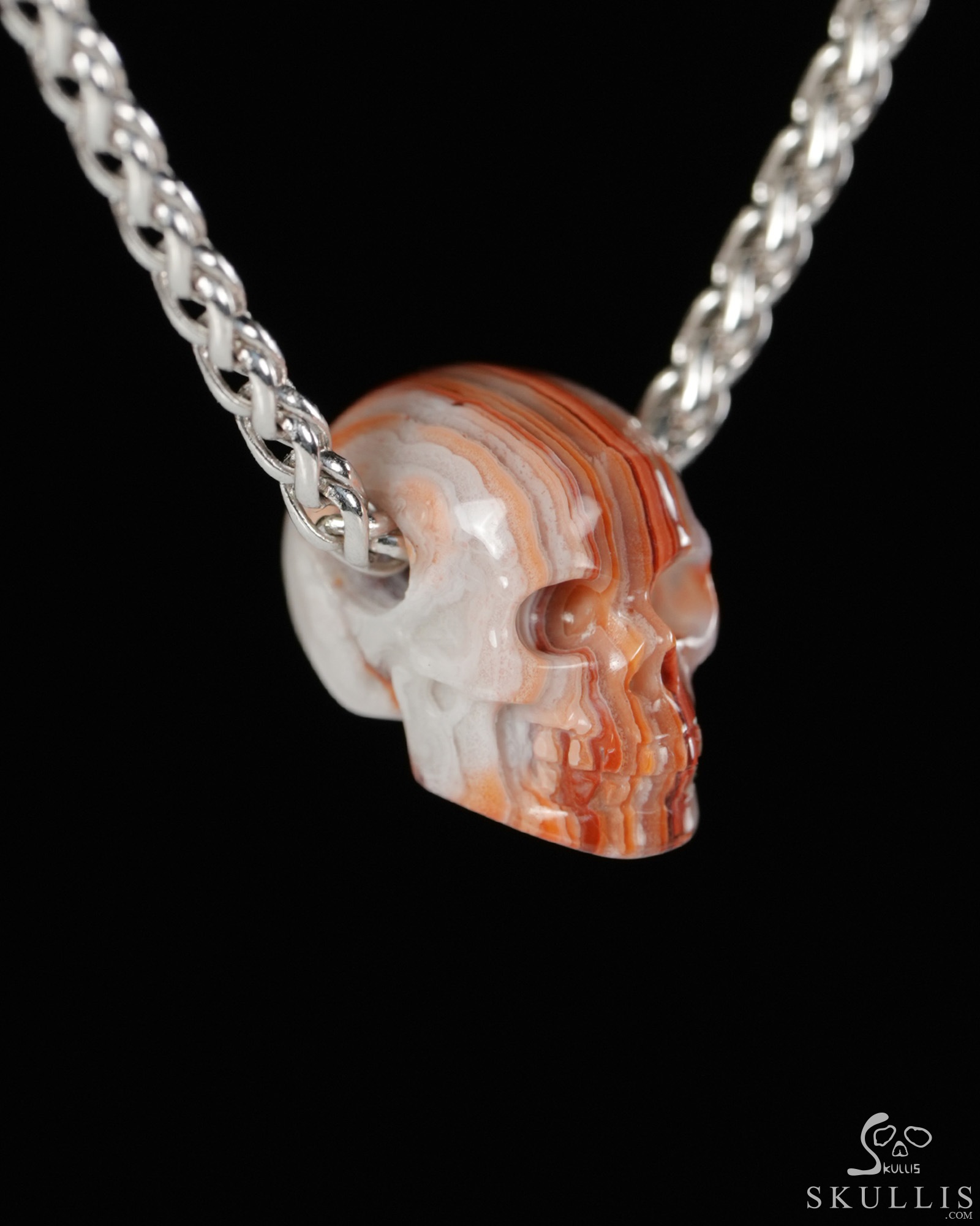Minimalist Skull Pendant 0.6" Red Crazy Lace Agate Hand Carved Crystal Skull Pendant, Crystal Healing Skull Jewelry, for Women & Men Minimalist Skull Pendant 0.6" Red Crazy Lace Agate Hand Carved Crystal Skull Pendant, Crystal Healing Skull Jewelry, for Women & Men