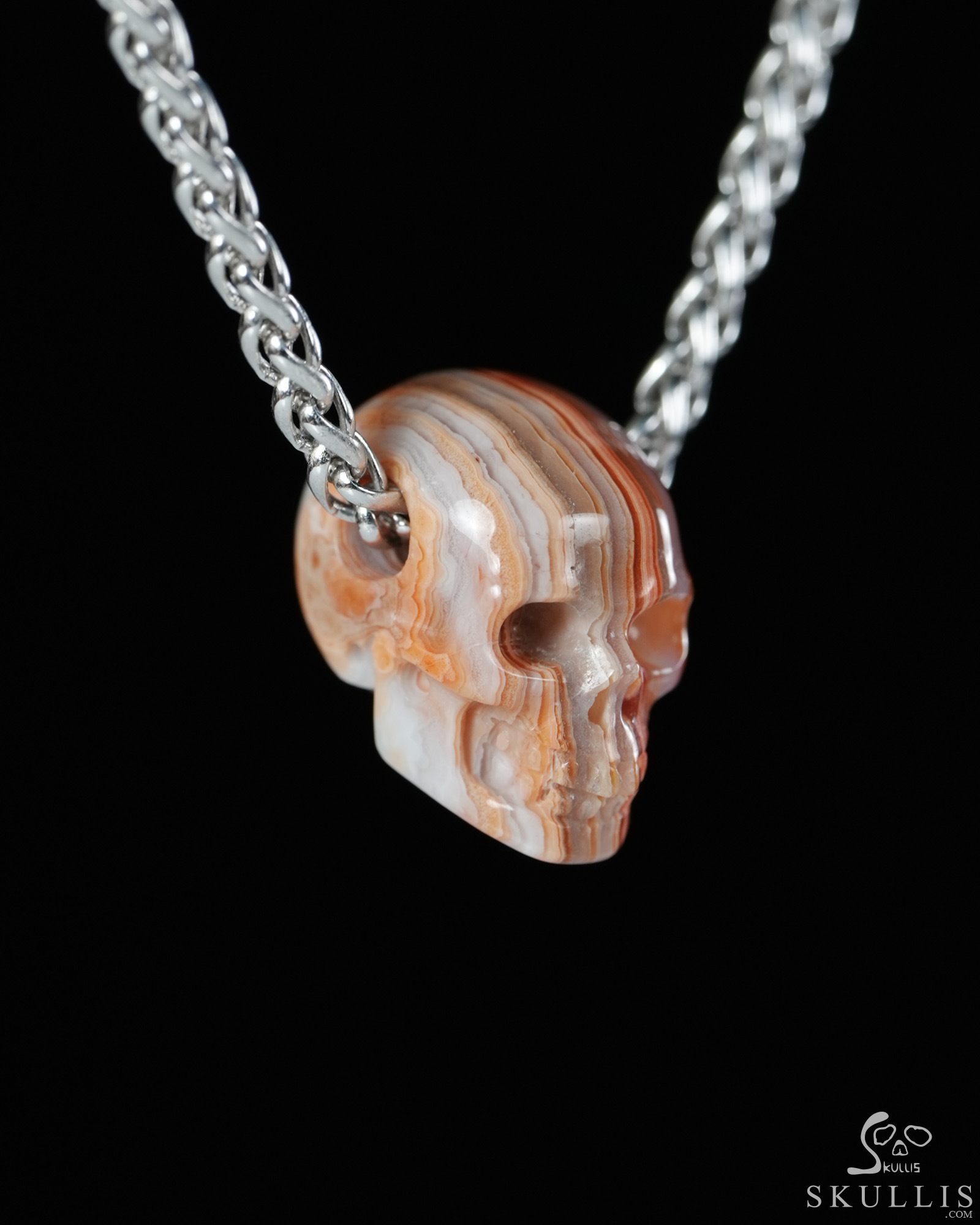 Minimalist Skull Pendant 0.6" Red Crazy Lace Agate Hand Carved Crystal Skull Pendant, Crystal Healing Skull Jewelry, for Women & Men Minimalist Skull Pendant 0.6" Red Crazy Lace Agate Hand Carved Crystal Skull Pendant, Crystal Healing Skull Jewelry, for Women & Men