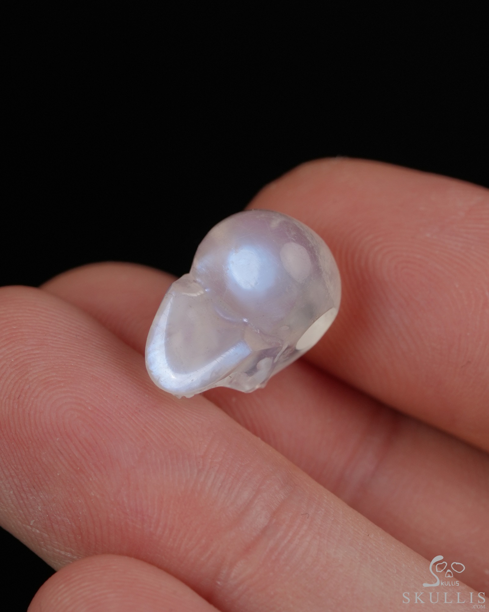 Minimalist Skull Pendant 0.6" Moonstone Hand Carved Crystal Skull Pendant, Crystal Healing Skull Jewelry, for Women & Men Minimalist Skull Pendant 0.6" Moonstone Hand Carved Crystal Skull Pendant, Crystal Healing Skull Jewelry, for Women & Men