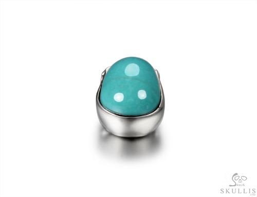 Turquoise & 925 Sterling Silver Carved Crystal Skull Pendant,925 Sterling Silver Turquoise & 925 Sterling Silver Carved Crystal Skull Pendant,925 Sterling Silver