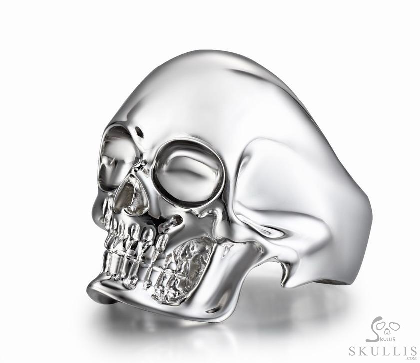 The Master - Rhodium Plated 925 Sterling Silver Skull Ring The Master - Rhodium Plated 925 Sterling Silver Skull Ring