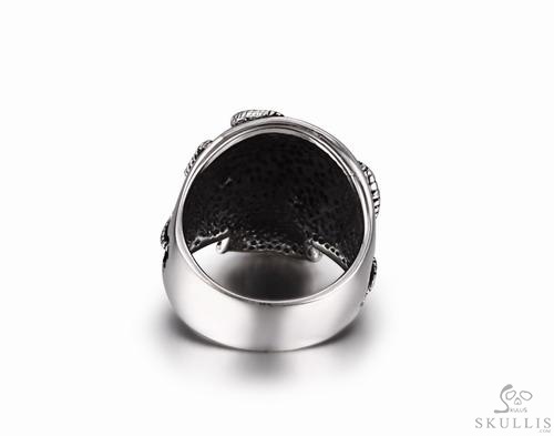 Rope Banding 925 Sterling Silver Skull Ring Rope Banding 925 Sterling Silver Skull Ring