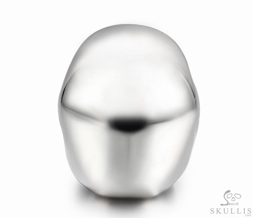 1.1" Oxidized & 925 Sterling Silver Skull, Super Realistic 1.1" Oxidized & 925 Sterling Silver Skull, Super Realistic