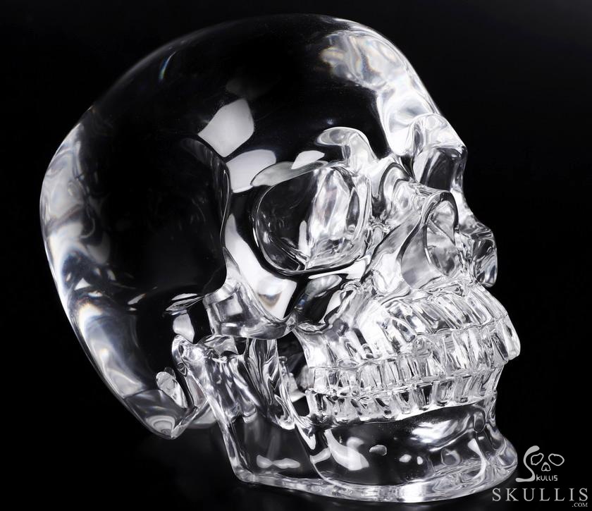 Lifesized Optically Clear 7.5" K9 CRYSTAL Carved Crystal Detachable Skulls, Super Realistic, Crystal Healing Lifesized Optically Clear 7.5" K9 CRYSTAL Carved Crystal Detachable Skulls, Super Realistic, Crystal Healing
