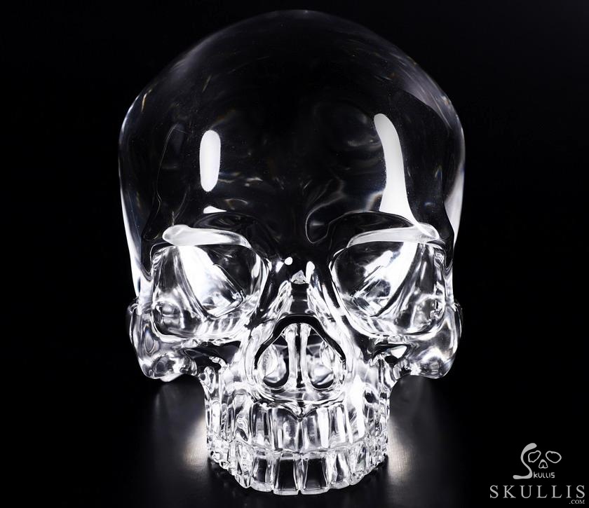 Lifesized Optically Clear 7.5" K9 CRYSTAL Carved Crystal Detachable Skulls, Super Realistic, Crystal Healing Lifesized Optically Clear 7.5" K9 CRYSTAL Carved Crystal Detachable Skulls, Super Realistic, Crystal Healing