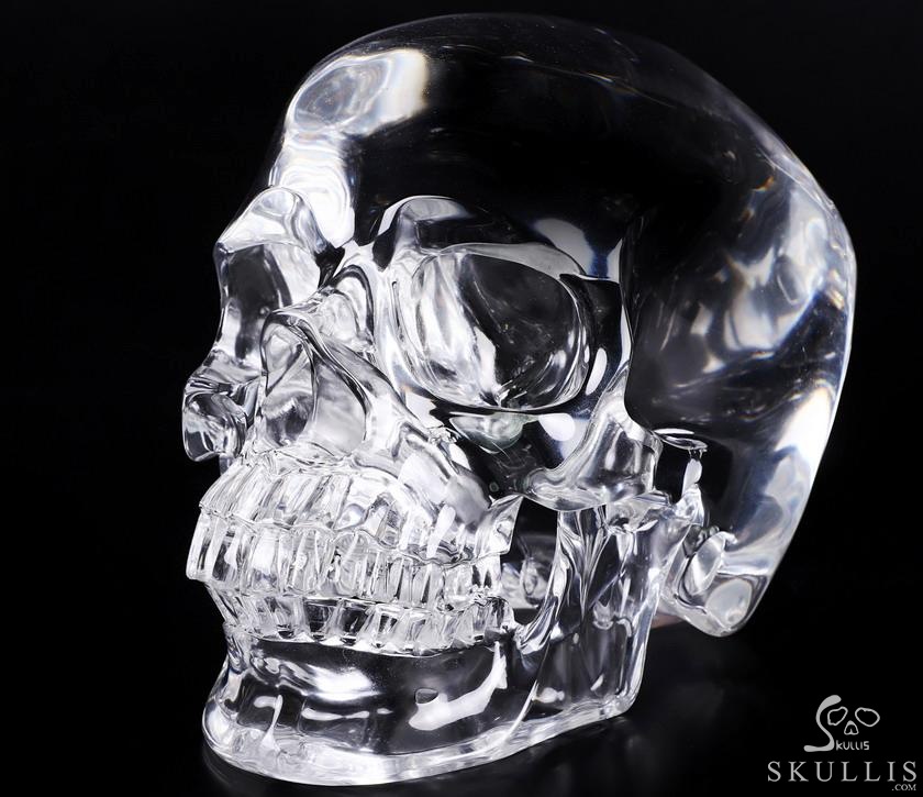 Lifesized Optically Clear 7.5" K9 CRYSTAL Carved Crystal Detachable Skulls, Super Realistic, Crystal Healing Lifesized Optically Clear 7.5" K9 CRYSTAL Carved Crystal Detachable Skulls, Super Realistic, Crystal Healing