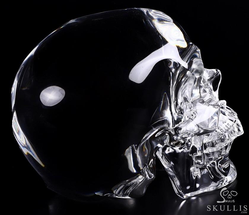 Lifesized Optically Clear 7.5" K9 CRYSTAL Carved Crystal Detachable Skulls, Super Realistic, Crystal Healing Lifesized Optically Clear 7.5" K9 CRYSTAL Carved Crystal Detachable Skulls, Super Realistic, Crystal Healing