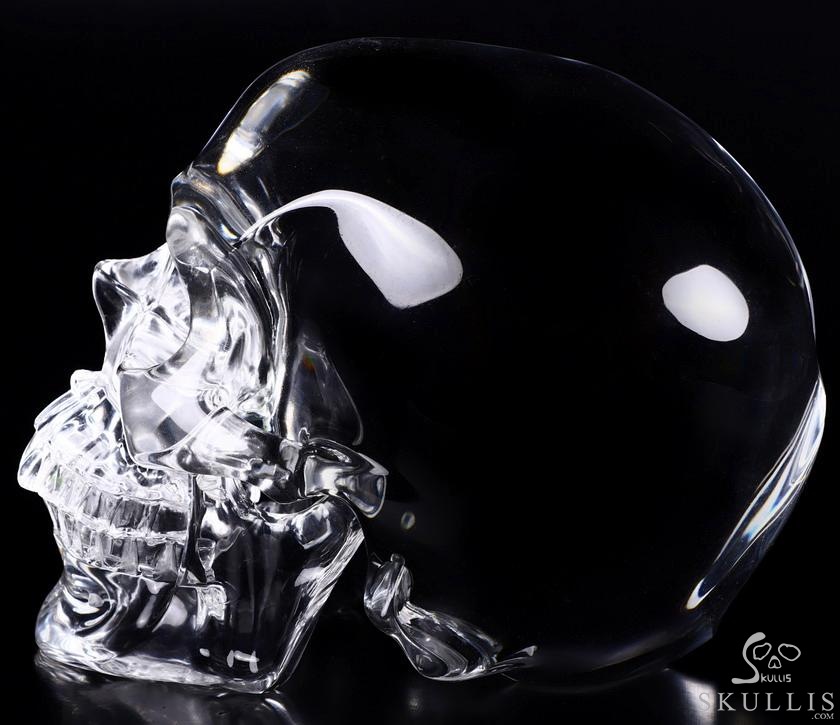 Lifesized Optically Clear 7.5" K9 CRYSTAL Carved Crystal Detachable Skulls, Super Realistic, Crystal Healing Lifesized Optically Clear 7.5" K9 CRYSTAL Carved Crystal Detachable Skulls, Super Realistic, Crystal Healing