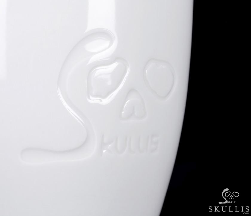 Skullis Signum - 13.5 oz Ceramic Porcelain Skullis Embossed Coffee Mug, Drinking Cup Skullis Signum - 13.5 oz Ceramic Porcelain Skullis Embossed Coffee Mug, Drinking Cup
