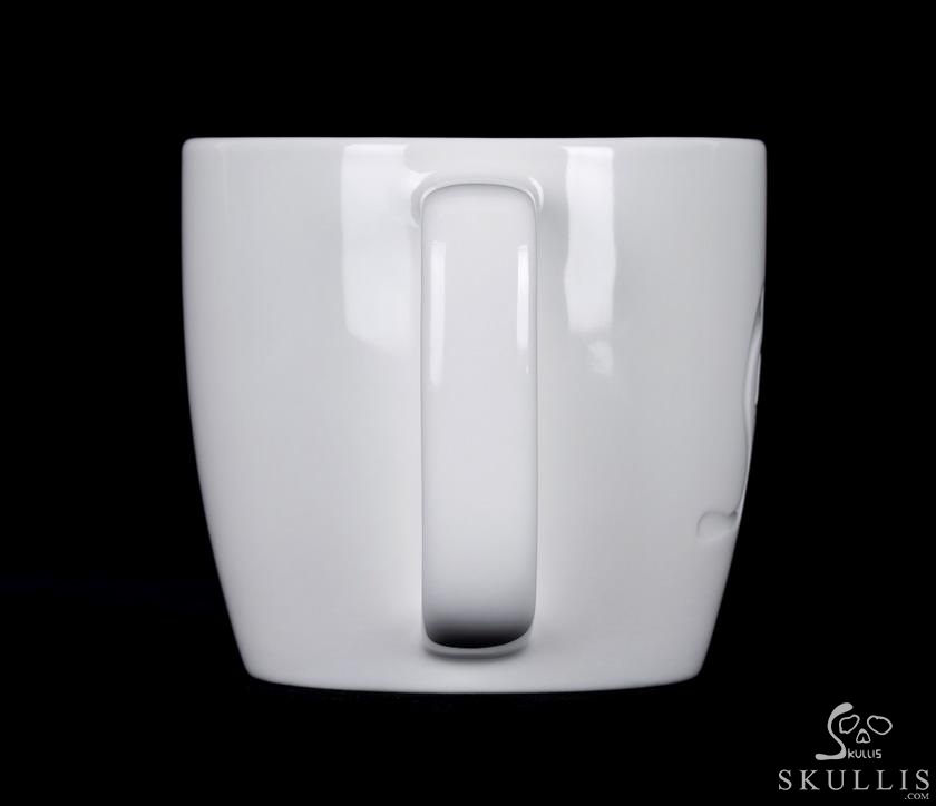 Skullis Signum - 13.5 oz Ceramic Porcelain Skullis Embossed Coffee Mug, Drinking Cup Skullis Signum - 13.5 oz Ceramic Porcelain Skullis Embossed Coffee Mug, Drinking Cup